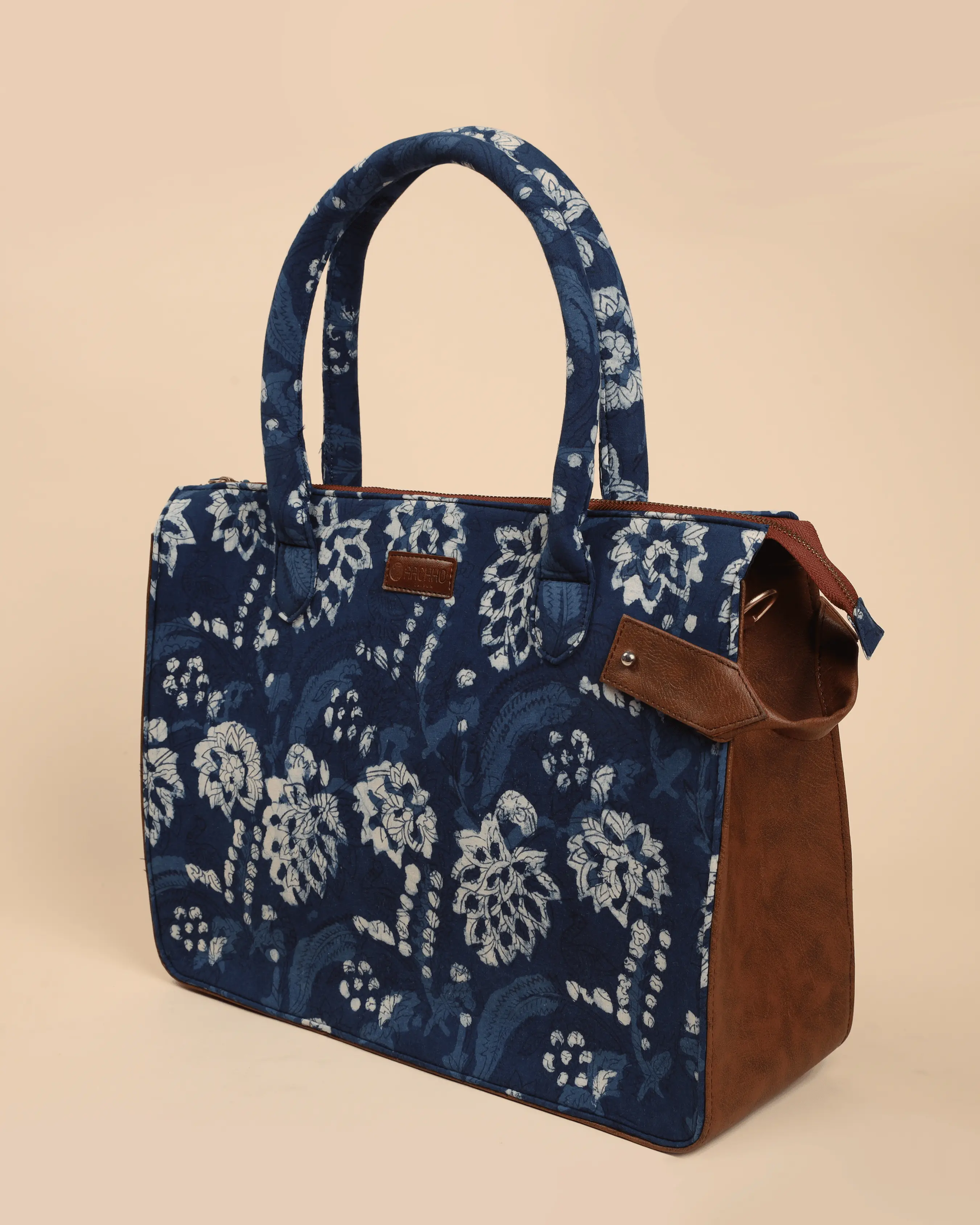 Tidal Blue Handblock Shoulder Bag My Store