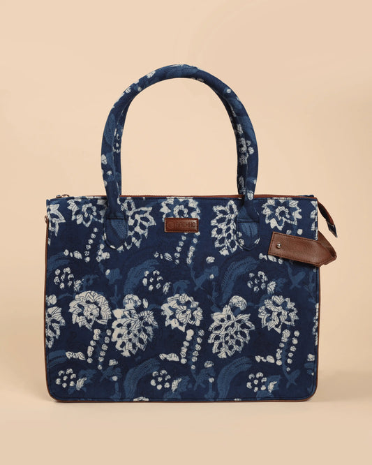 Tidal Blue Handblock Shoulder Bag My Store