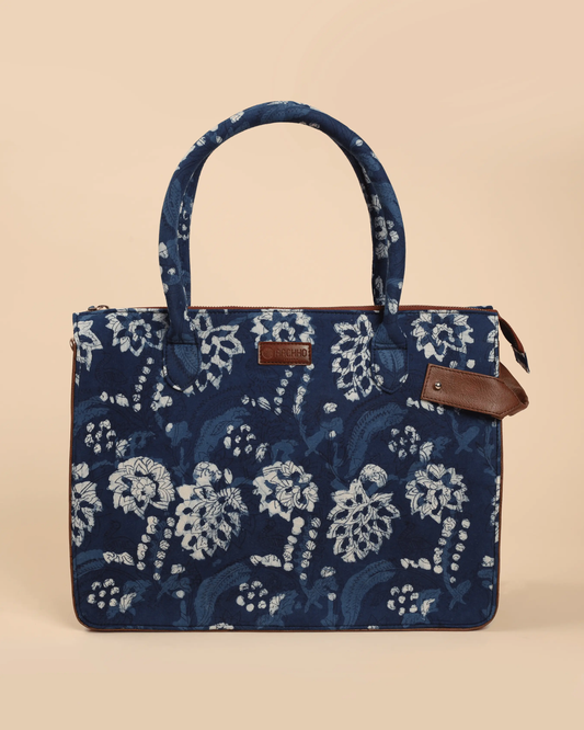 Tidal Blue Handblock Shoulder Bag My Store
