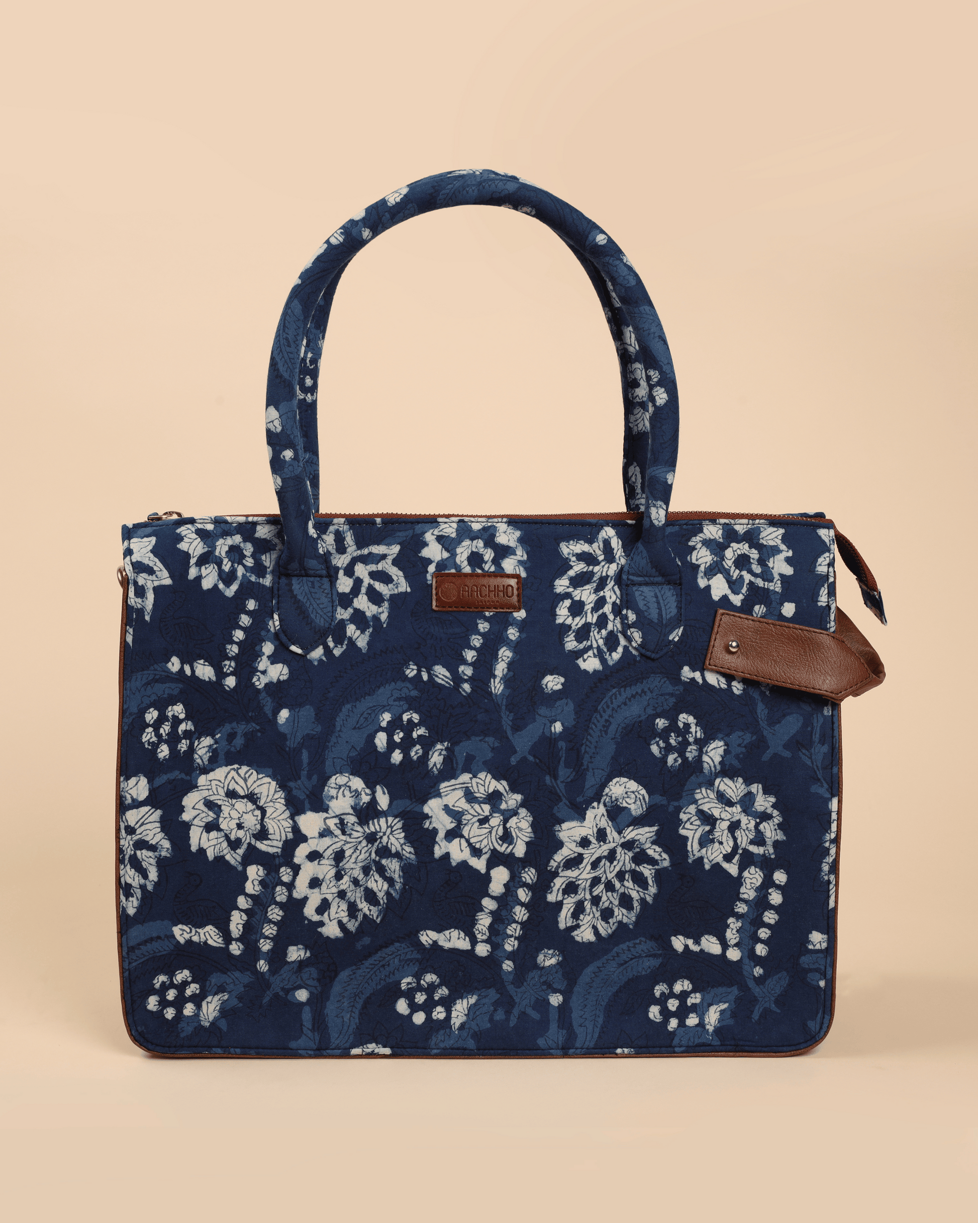 Tidal Blue Handblock Shoulder Bag My Store