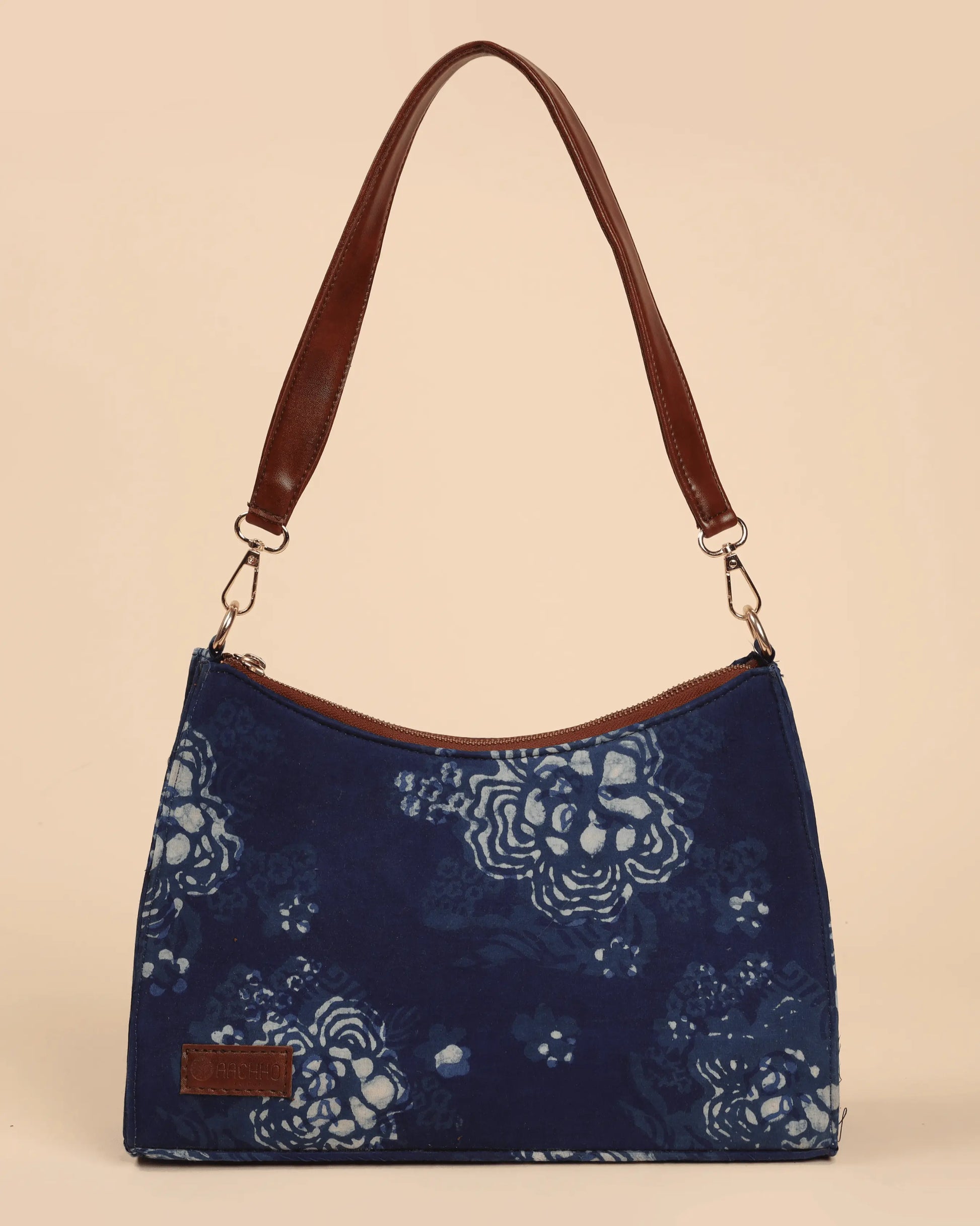 Enigma Handblock Baguette Bag My Store