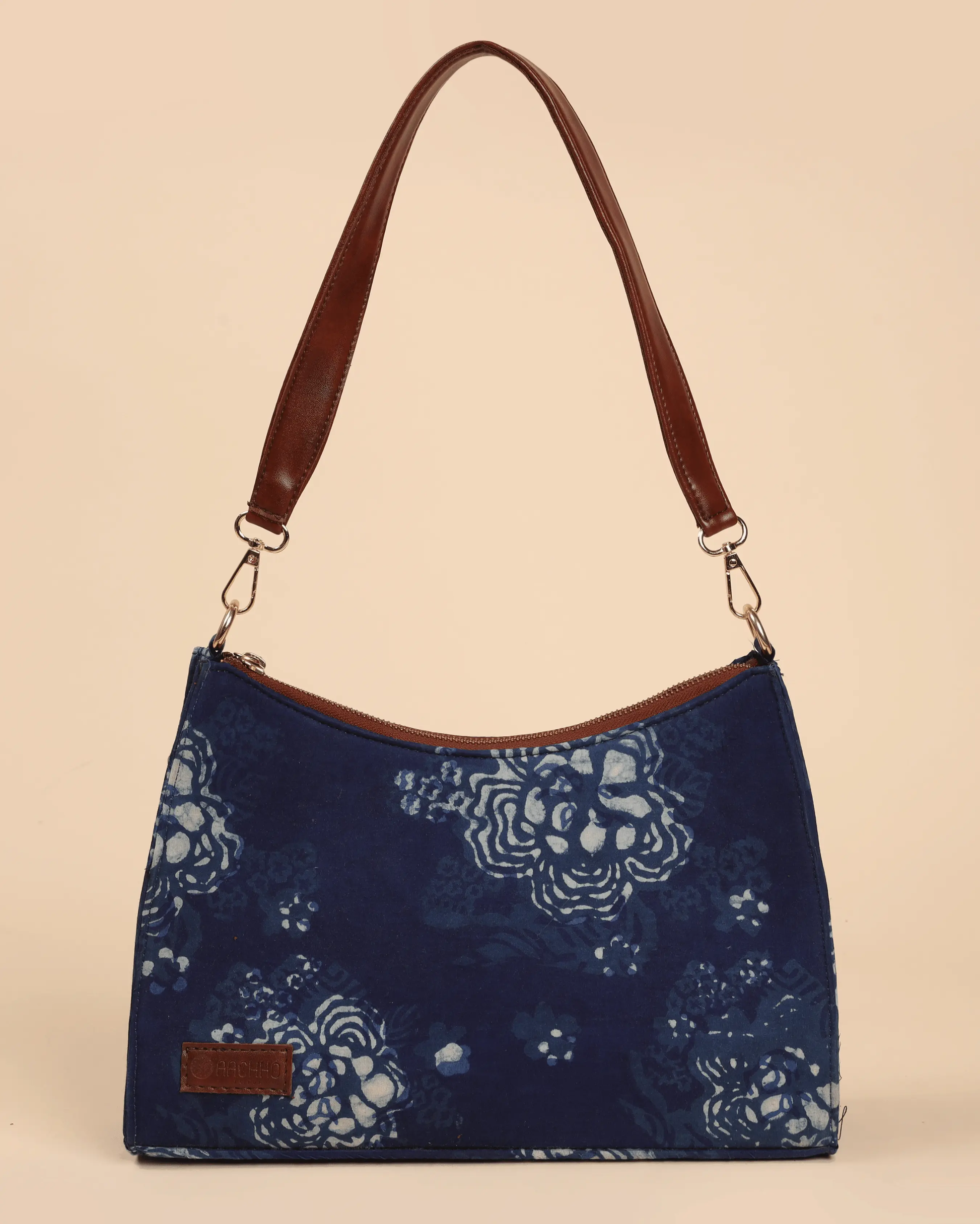 Enigma Handblock Baguette Bag My Store