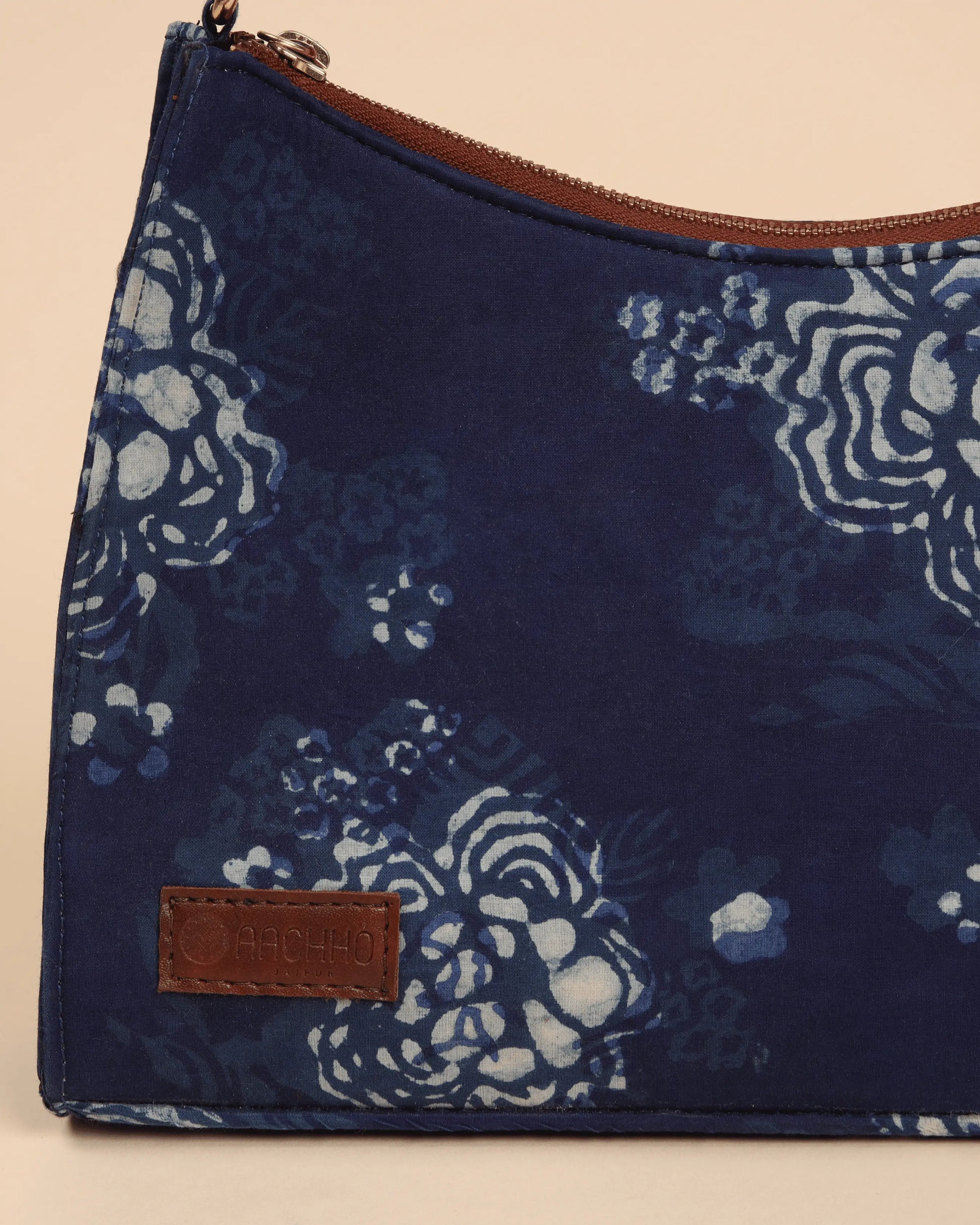 Enigma Handblock Baguette Bag My Store