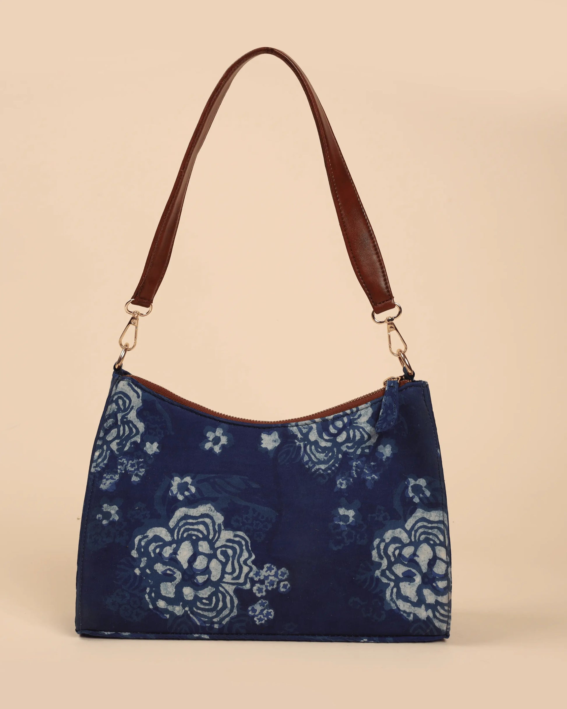 Enigma Handblock Baguette Bag My Store