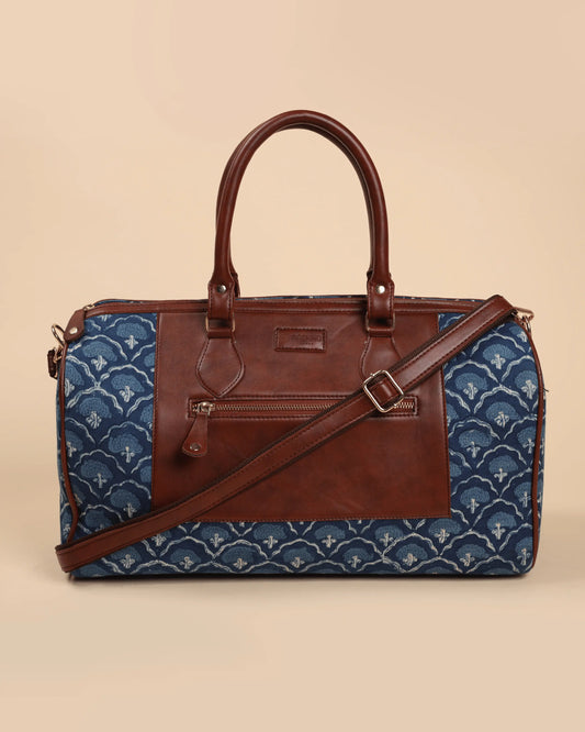 Coral Current Handblock Duffle Bag My Store