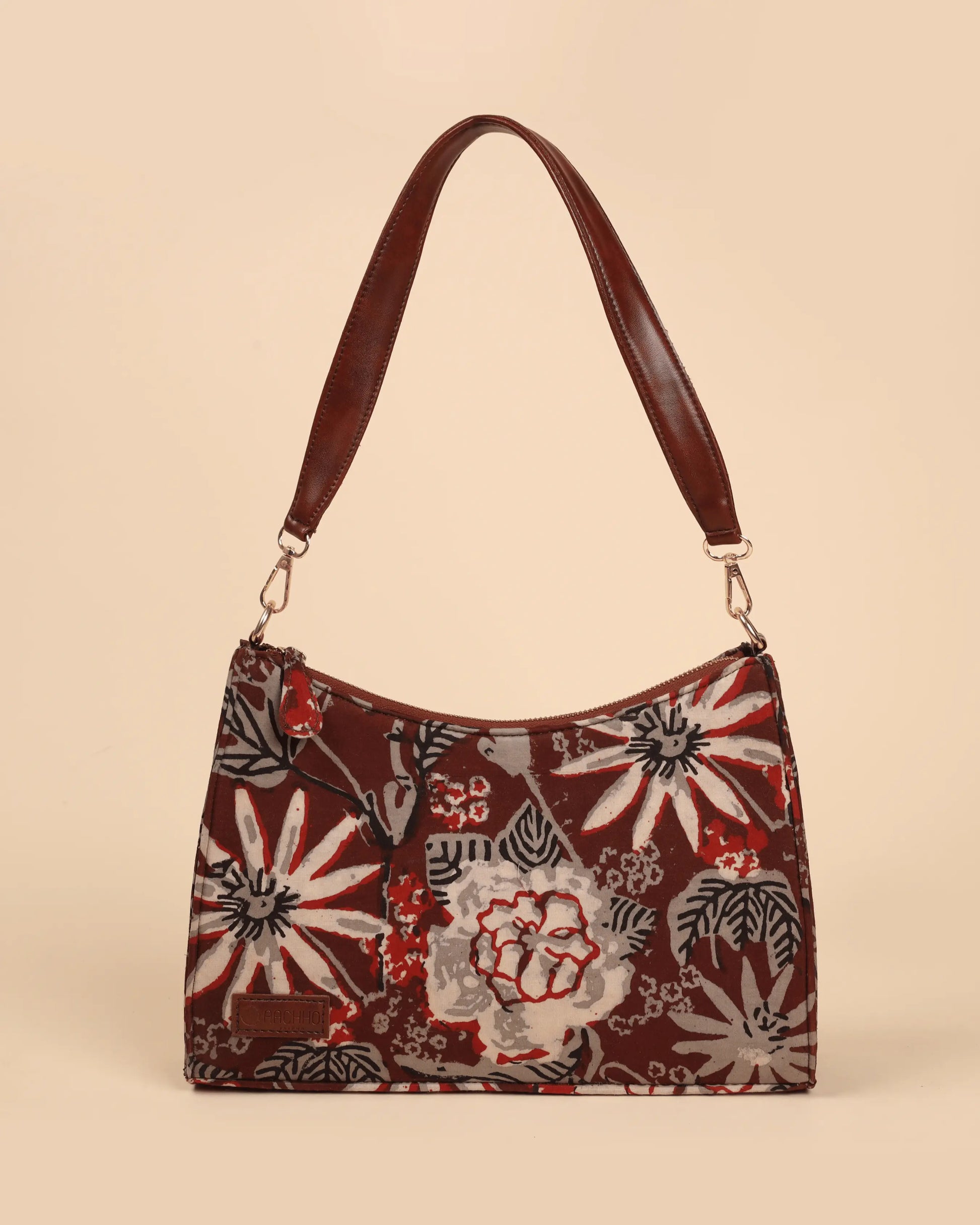 Caramel Couture Handblock Baguette Bag My Store