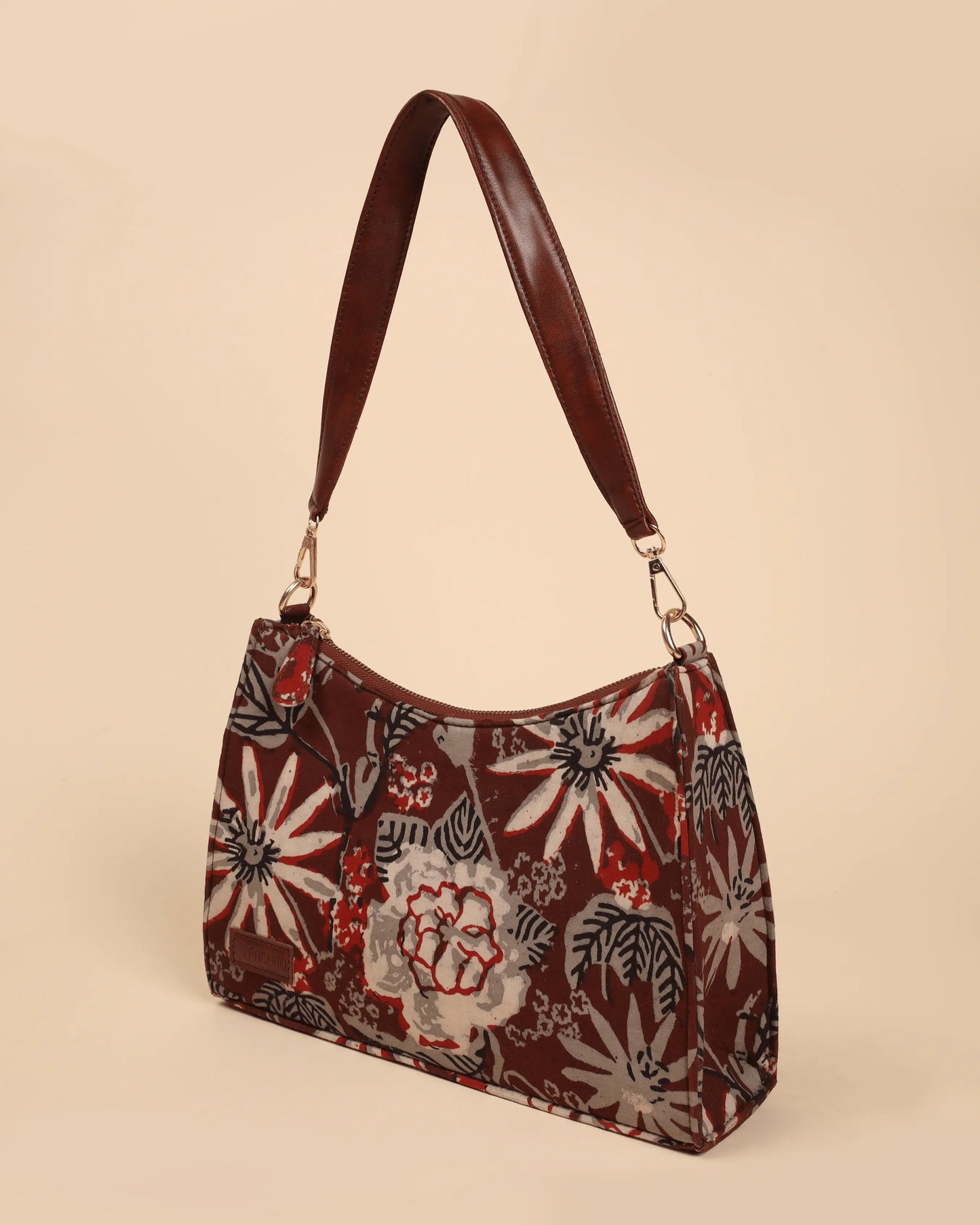 Caramel Couture Handblock Baguette Bag My Store