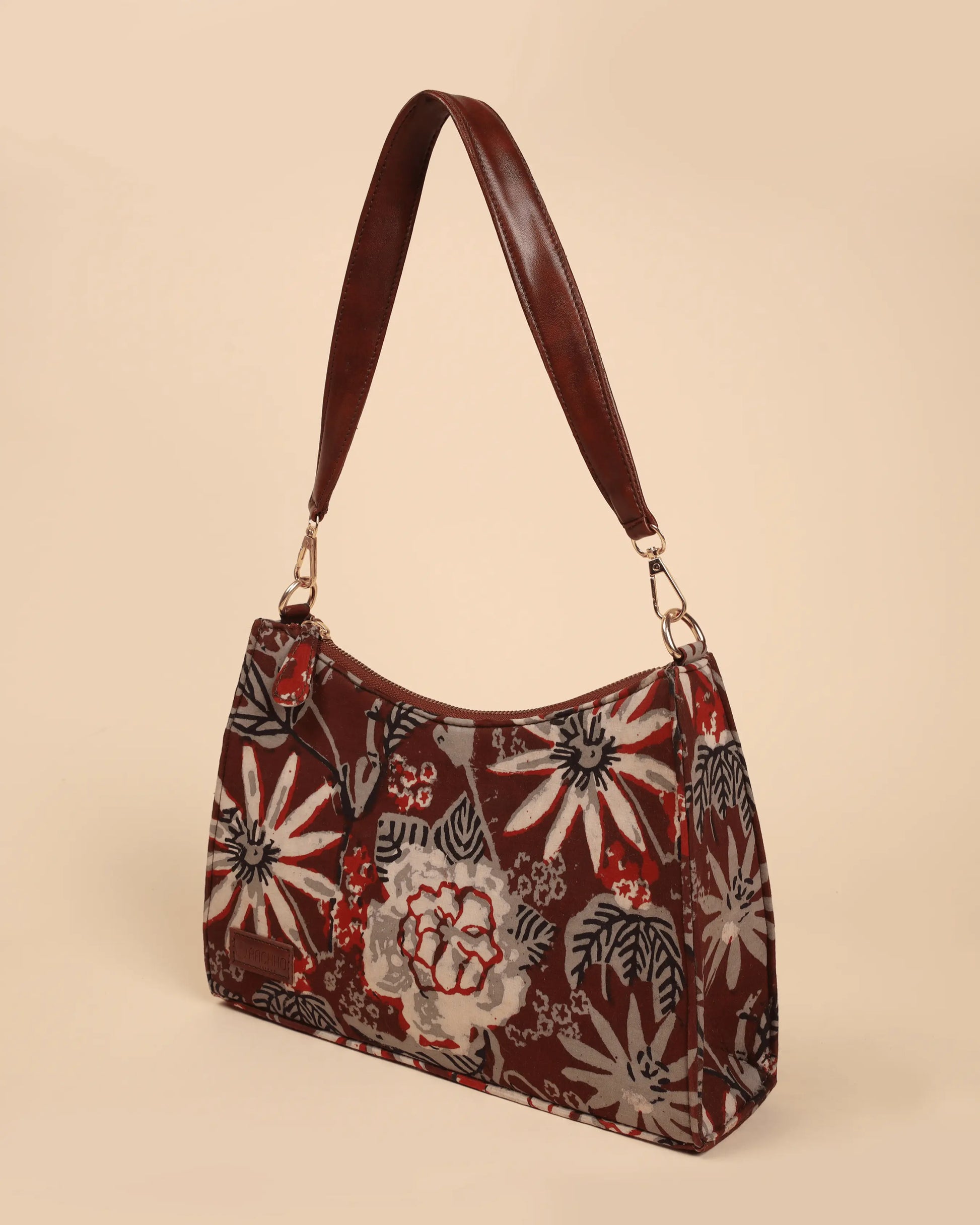 Caramel Couture Handblock Baguette Bag My Store