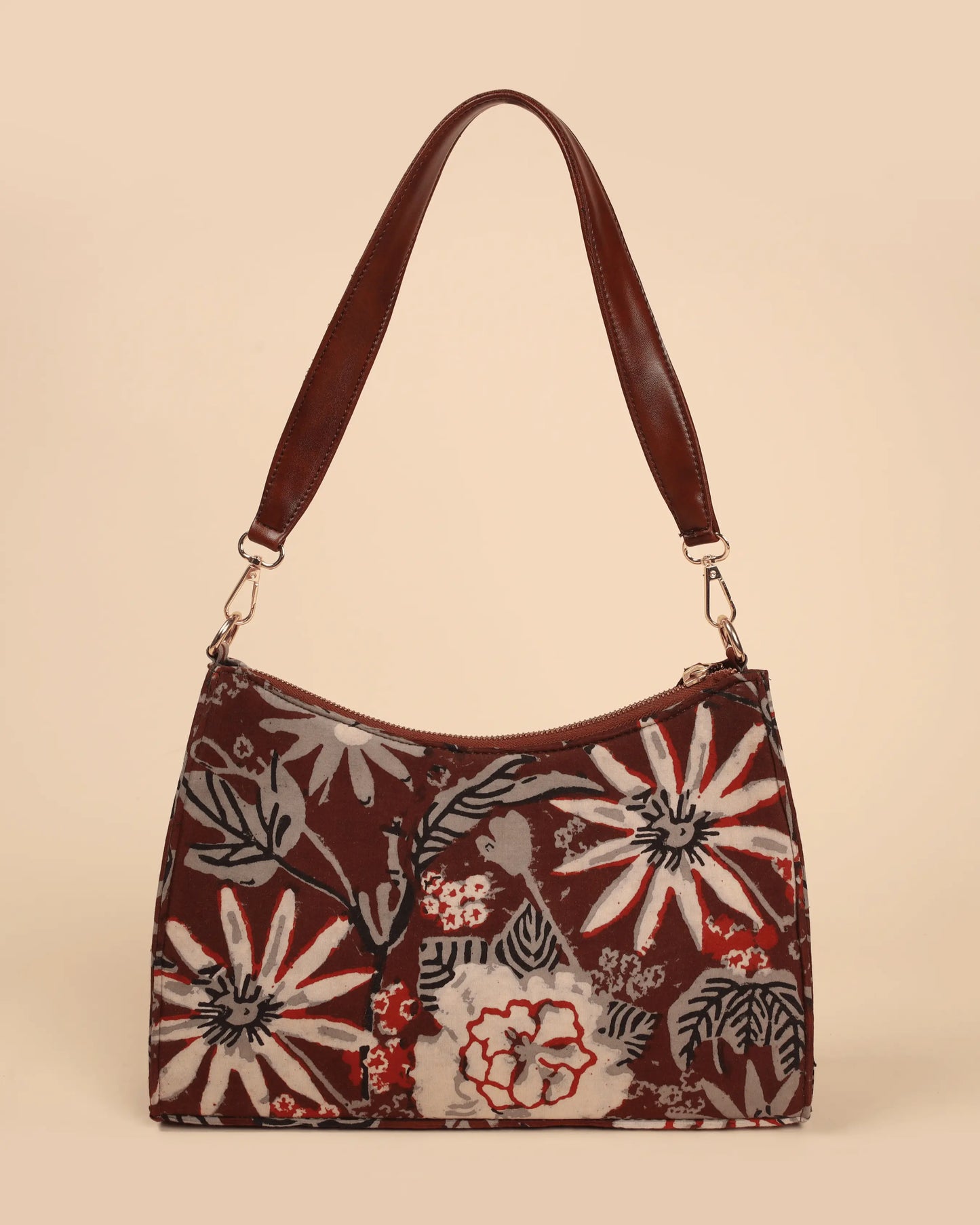 Caramel Couture Handblock Baguette Bag My Store