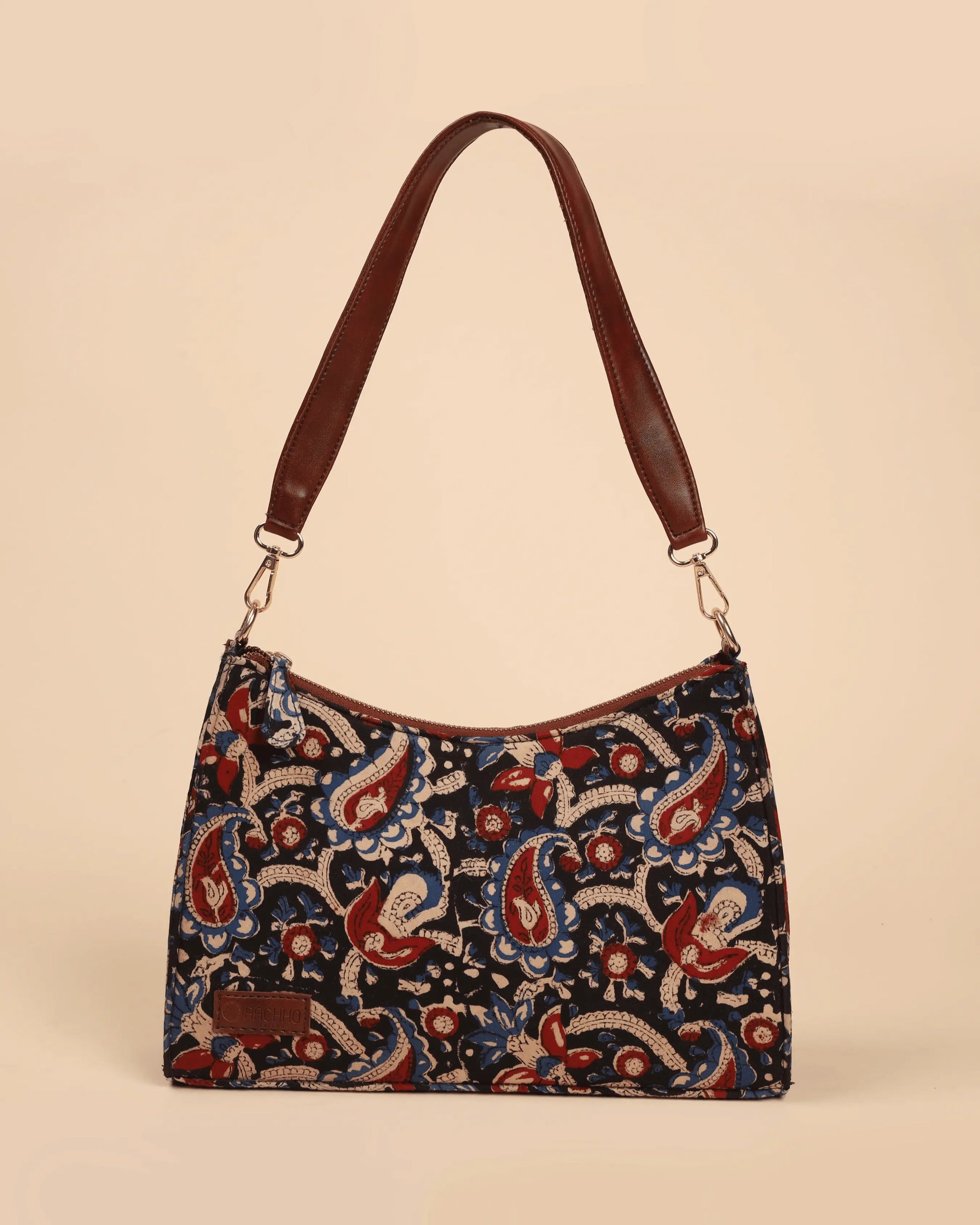 Reva Honey Handblock Baguette Bag My Store