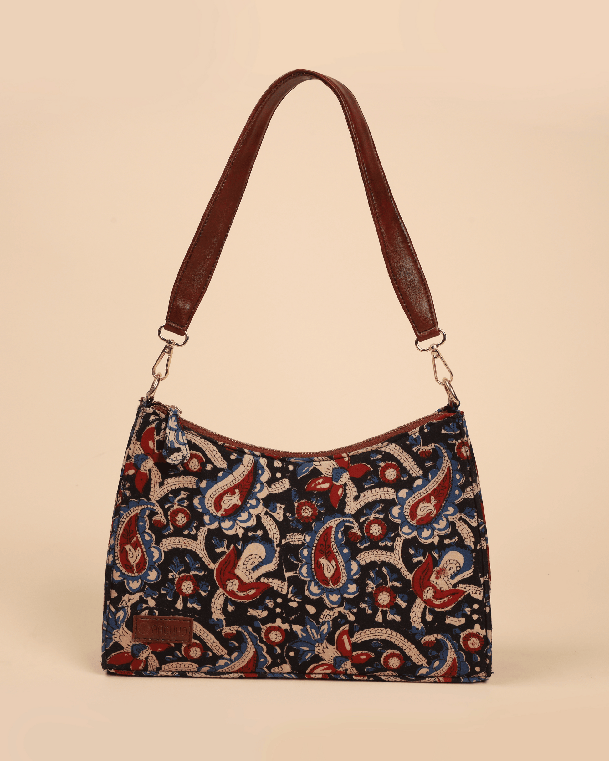 Reva Honey Handblock Baguette Bag My Store