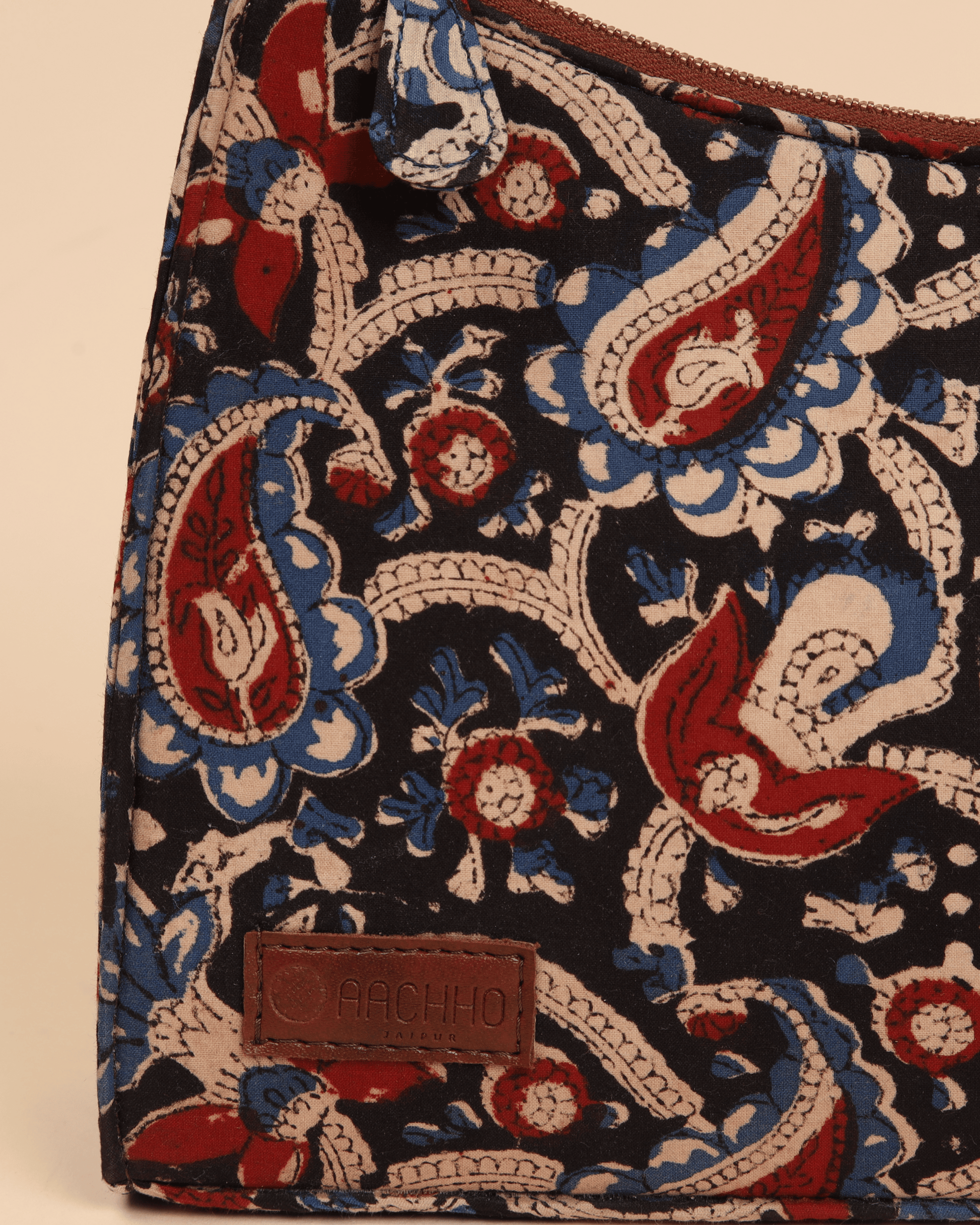 Reva Honey Handblock Baguette Bag My Store