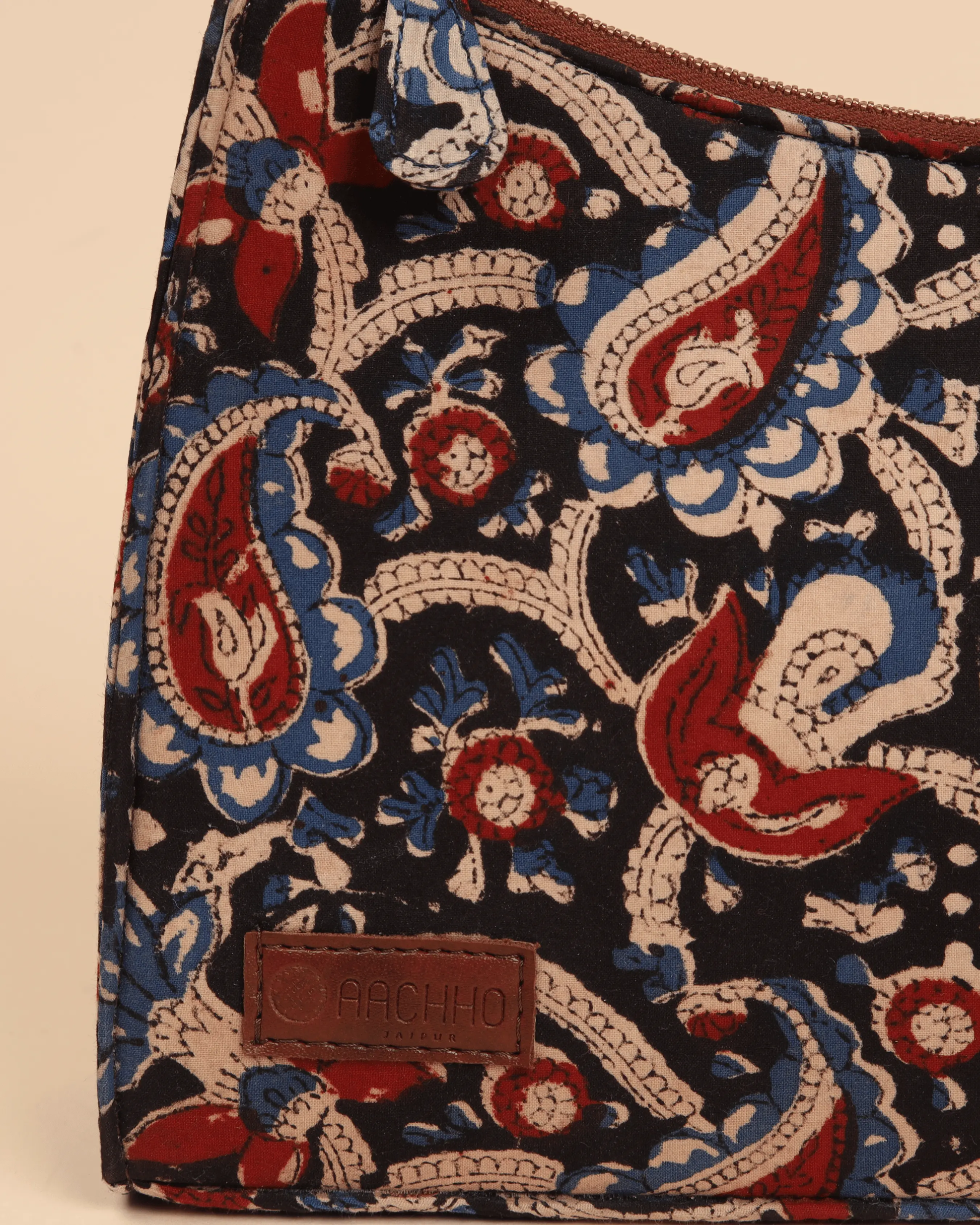 Reva Honey Handblock Baguette Bag My Store