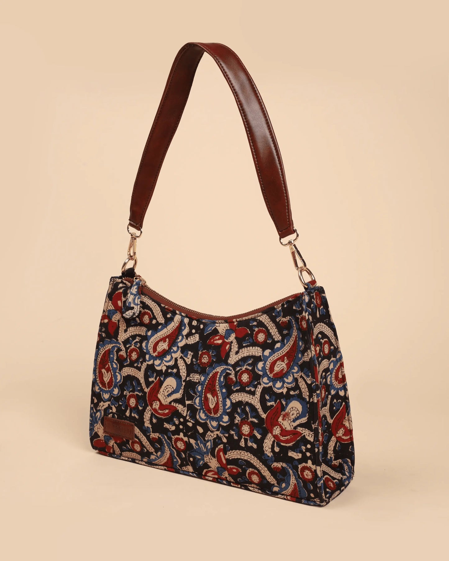 Reva Honey Handblock Baguette Bag My Store