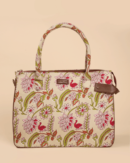 Sunlit Sands Handblock Shoulder Bag My Store