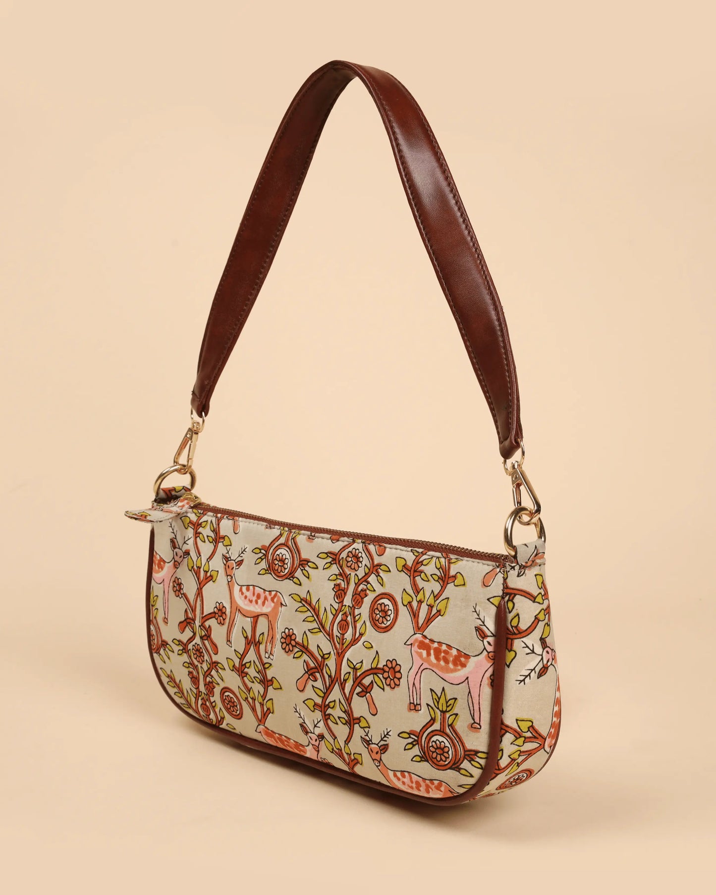 Jungle Fury Handblock Baguette Bag My Store