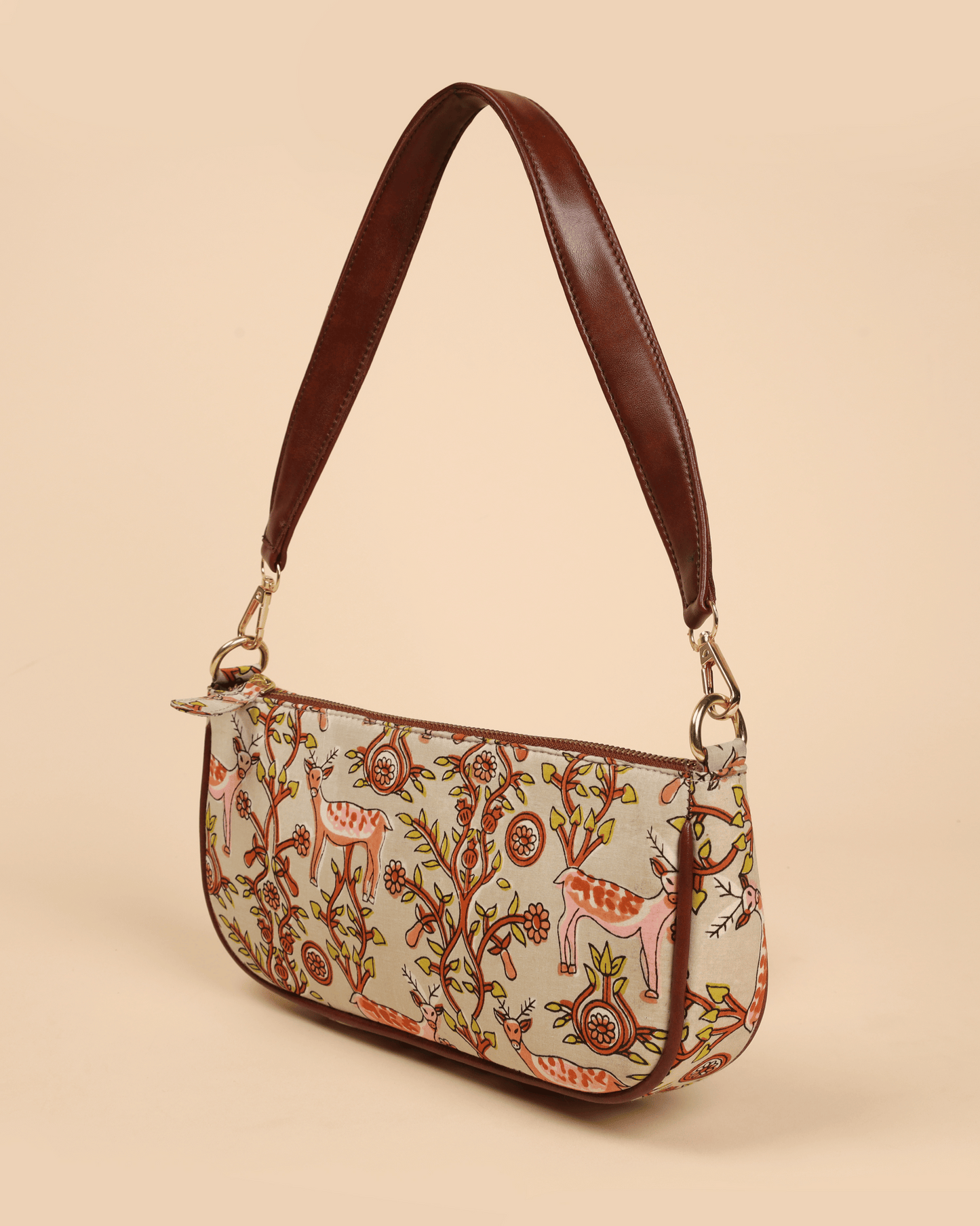 Jungle Fury Handblock Baguette Bag Quick Cart