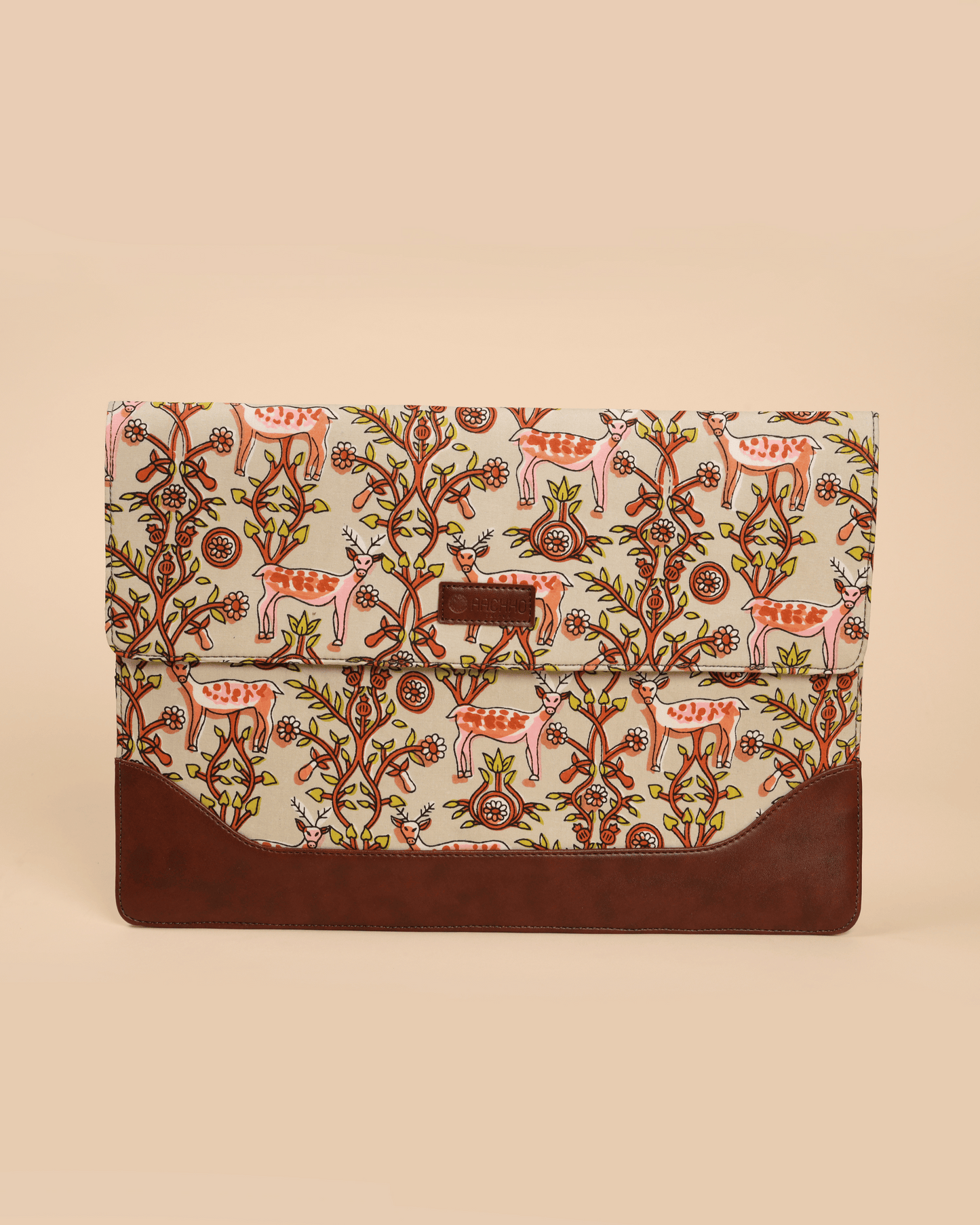 Ivory Meadows Handblock Laptop Sleeve My Store