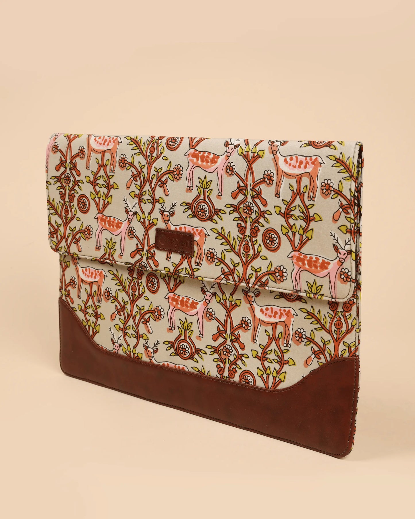 Ivory Meadows Handblock Laptop Sleeve My Store