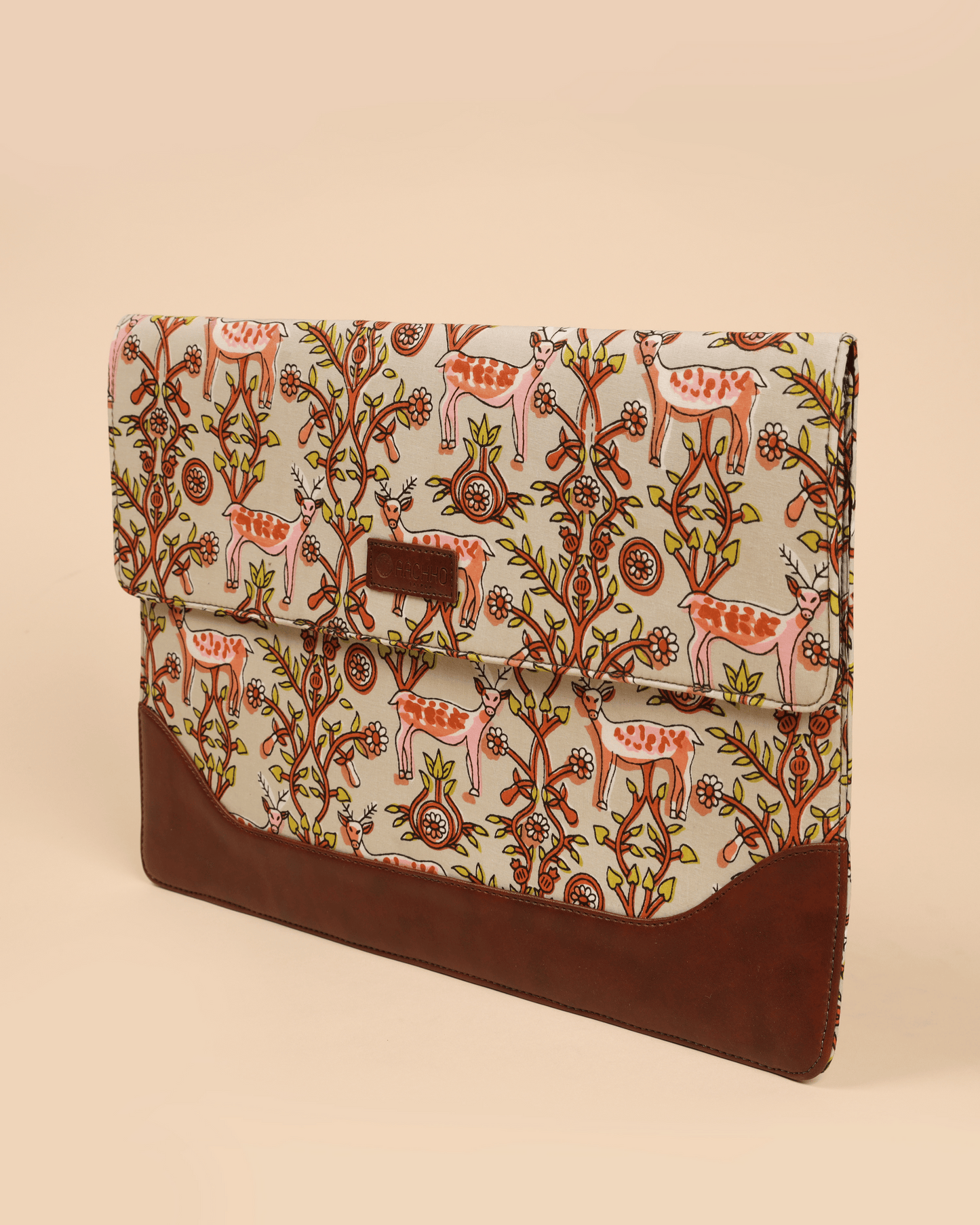 Ivory Meadows Handblock Laptop Sleeve My Store