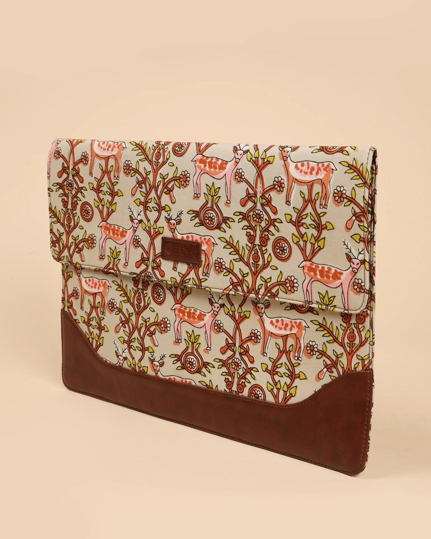 Ivory Meadows Handblock Laptop Sleeve My Store