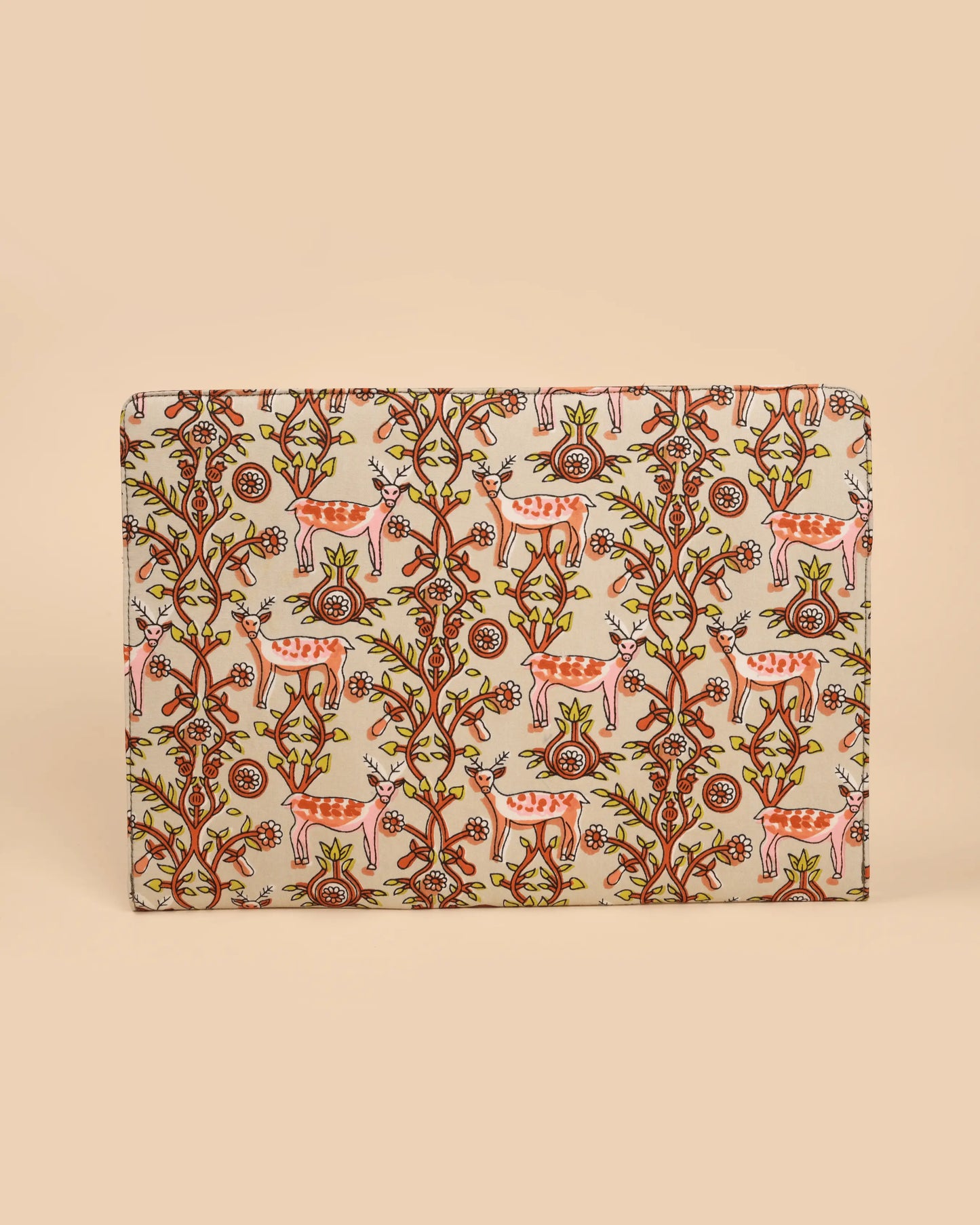 Ivory Meadows Handblock Laptop Sleeve My Store