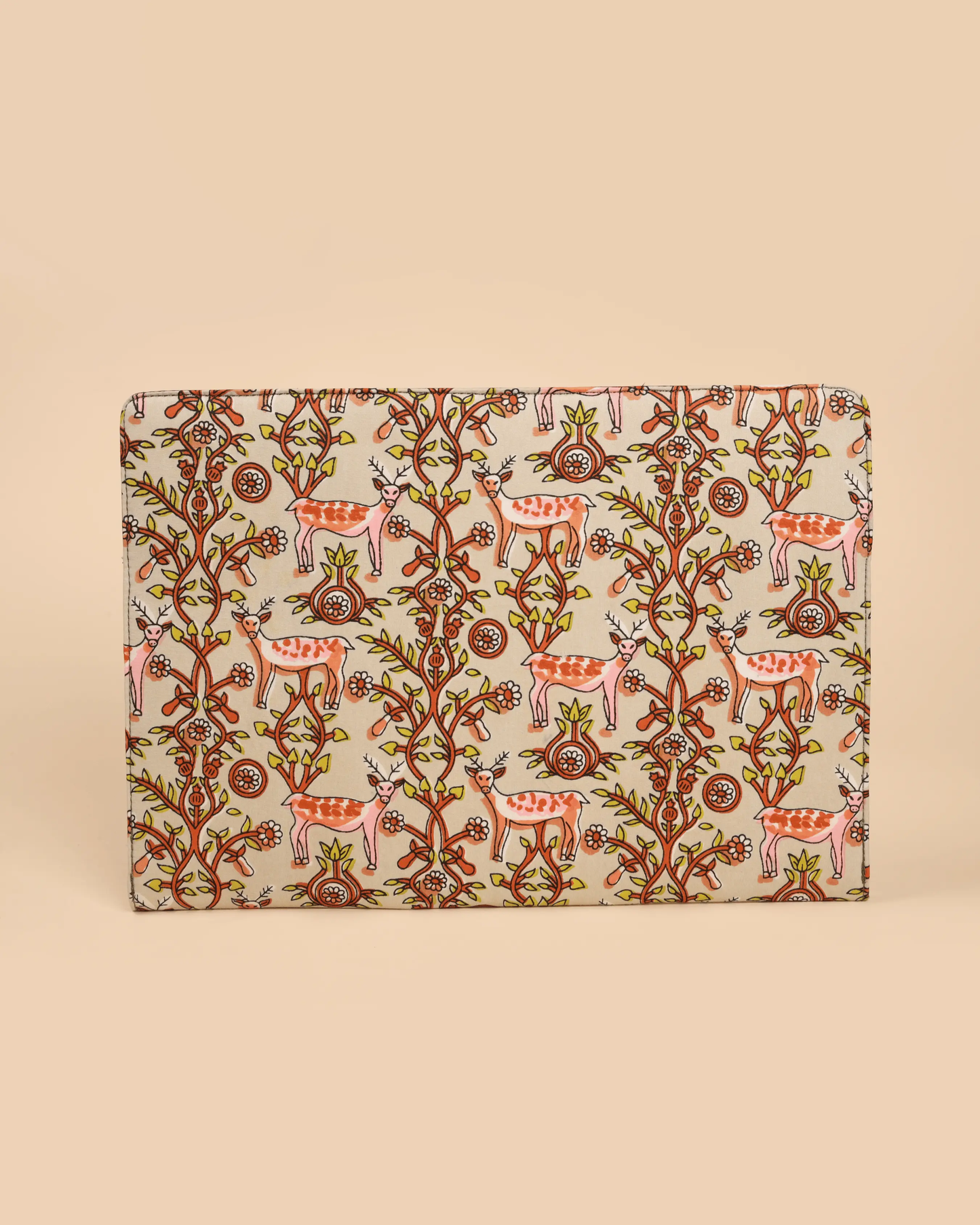 Ivory Meadows Handblock Laptop Sleeve My Store