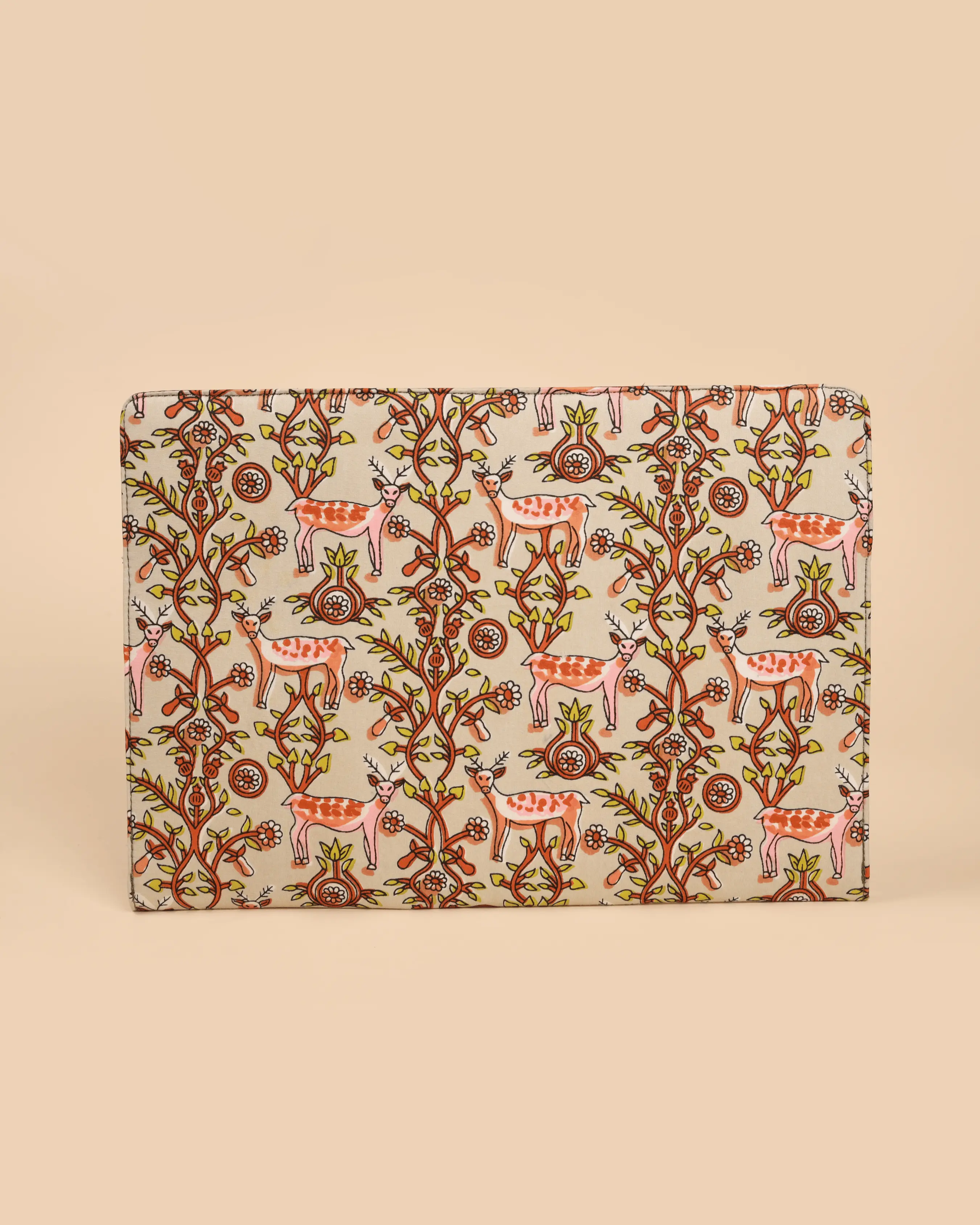 Ivory Meadows Handblock Laptop Sleeve My Store