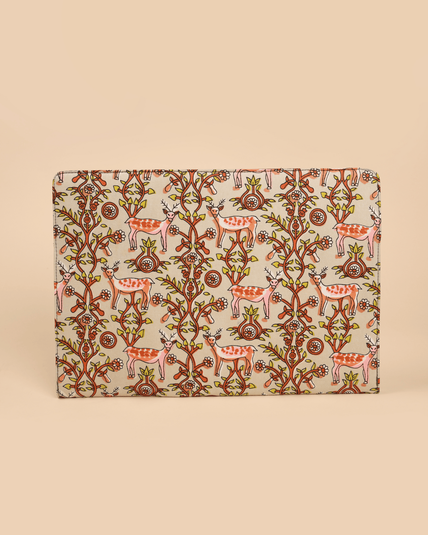 Ivory Meadows Handblock Laptop Sleeve My Store