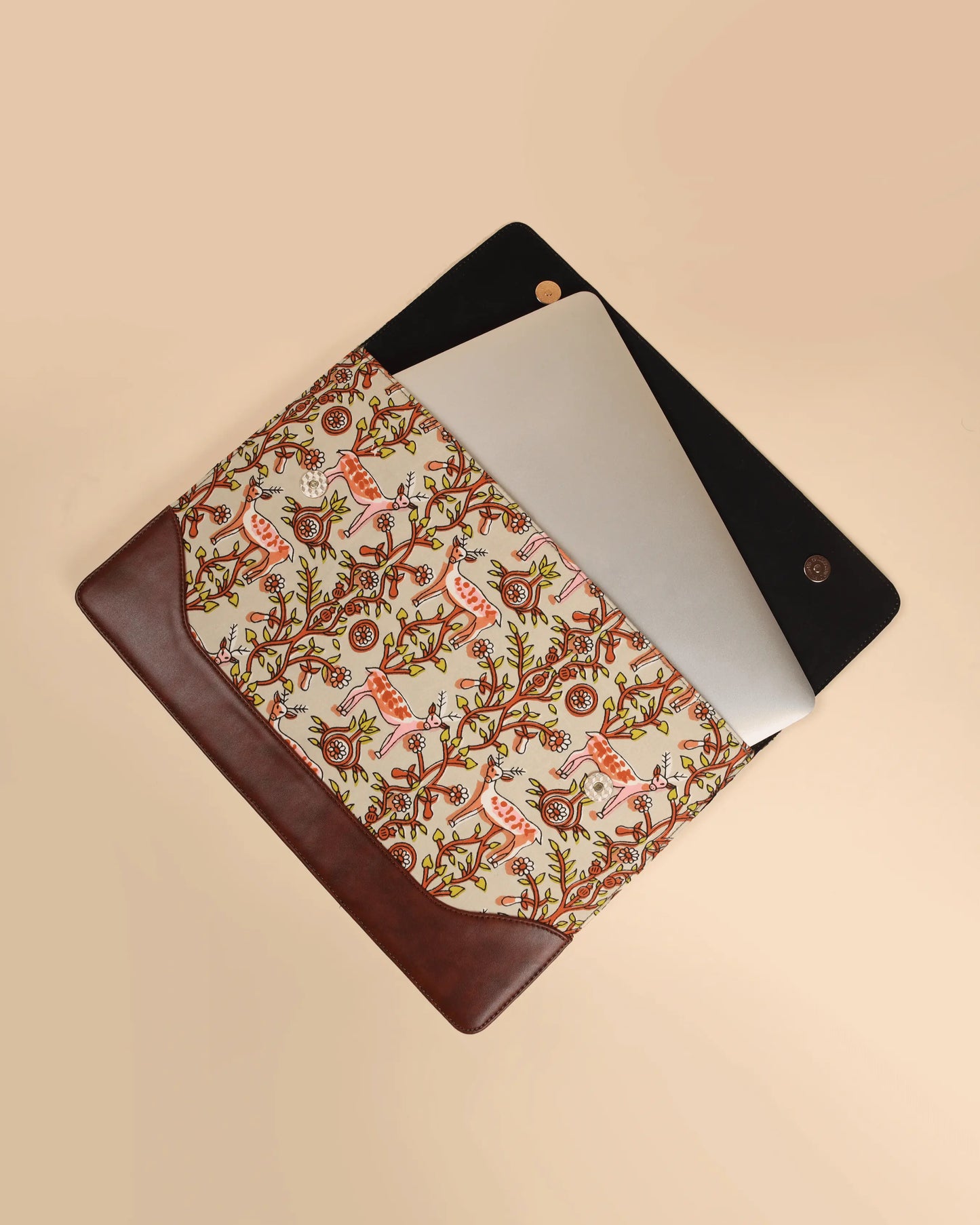 Ivory Meadows Handblock Laptop Sleeve My Store