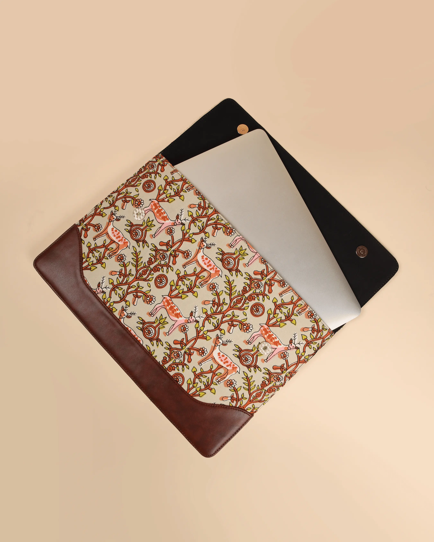 Ivory Meadows Handblock Laptop Sleeve My Store