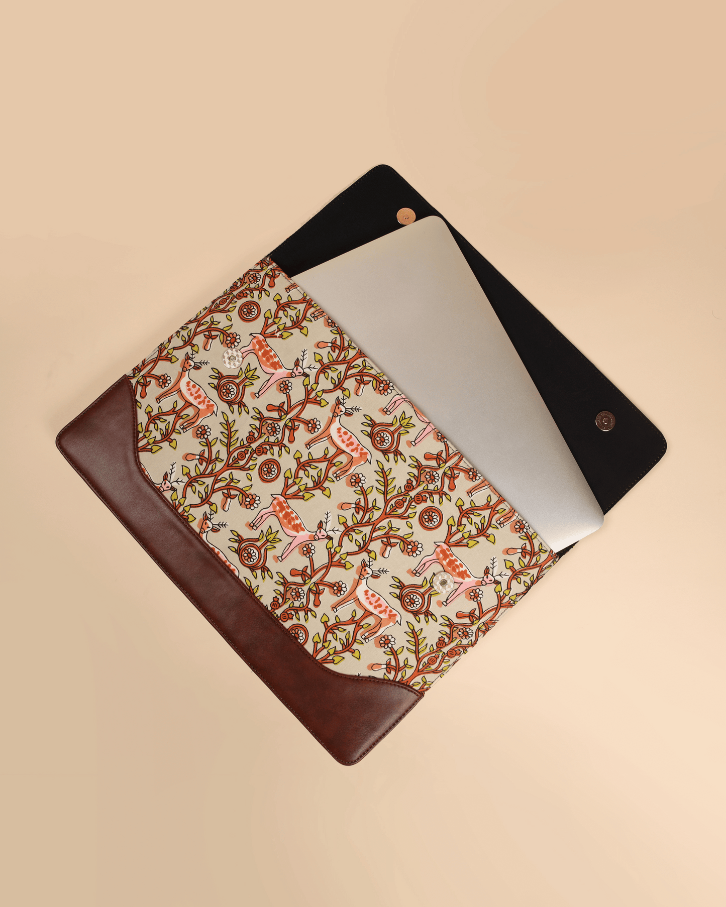 Ivory Meadows Handblock Laptop Sleeve My Store