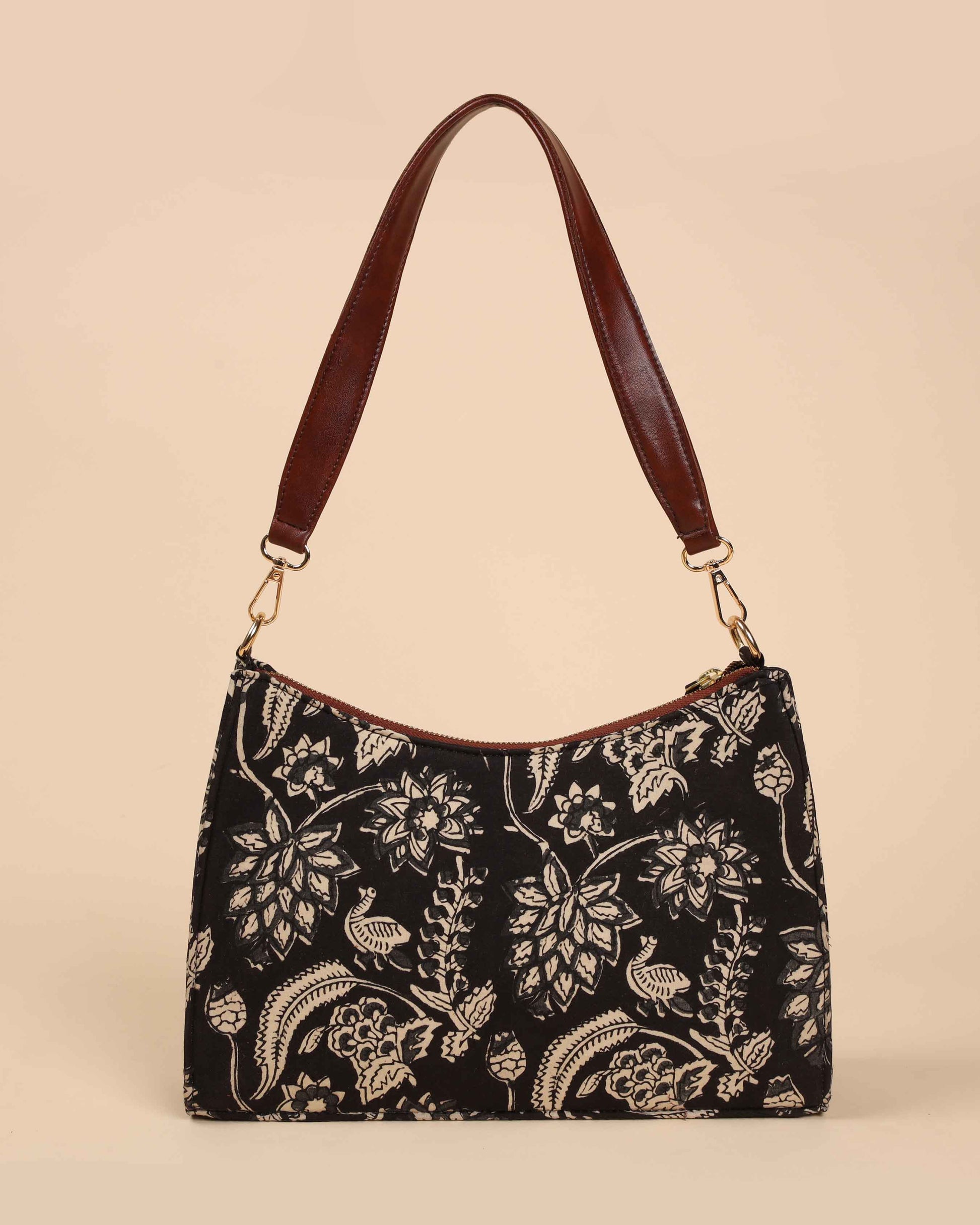 Black Onyx Handblock Baguette Bag My Store