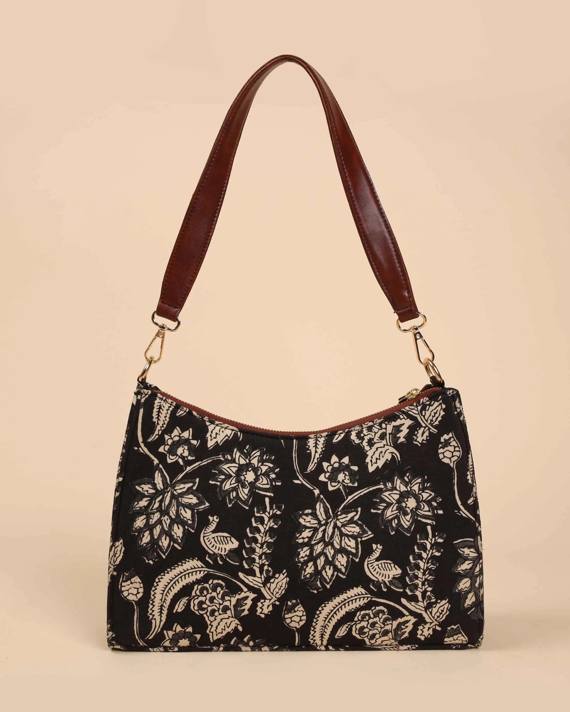 Black Onyx Handblock Baguette Bag My Store