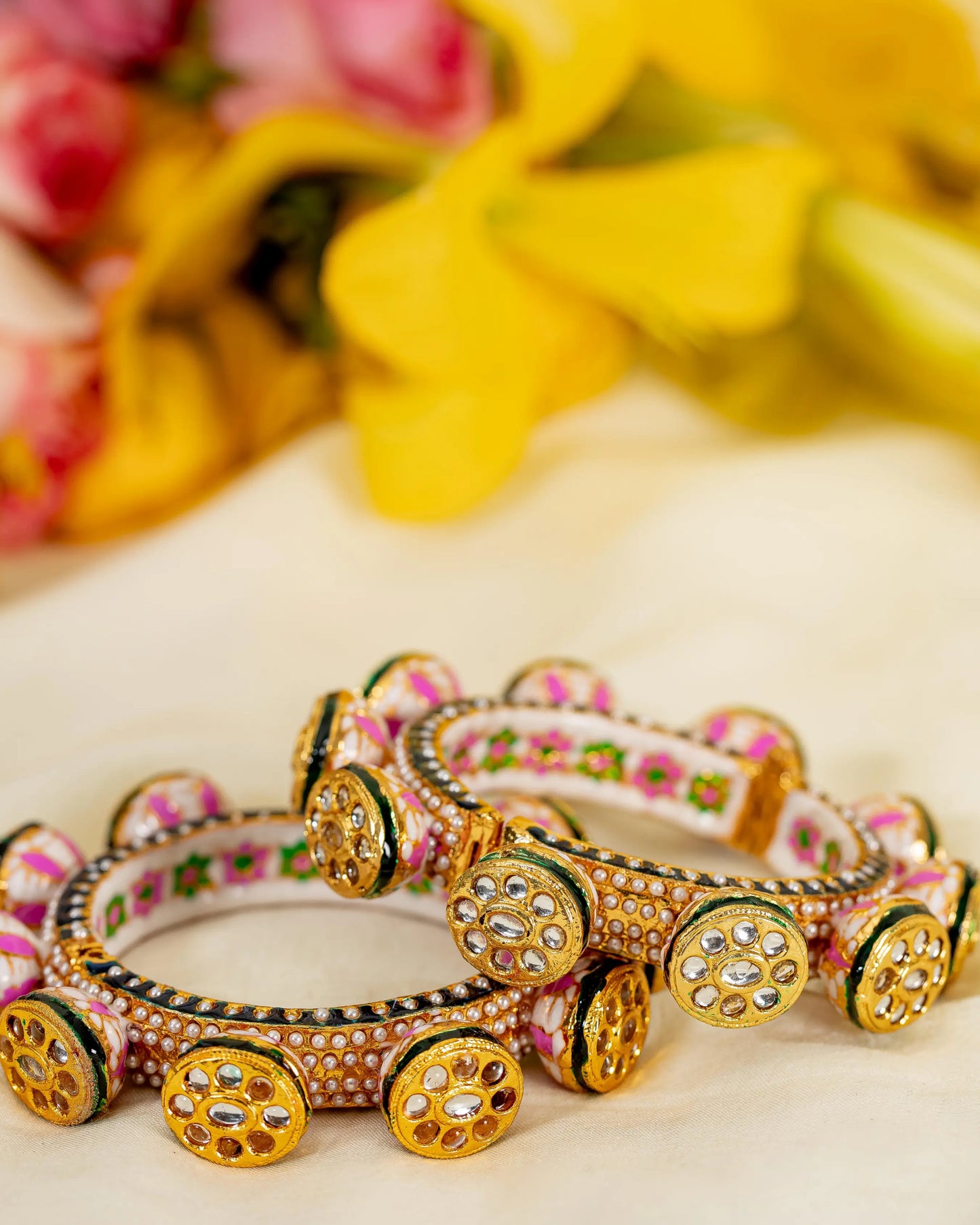 Gulabi Handcrafted Brass Bangles My Store