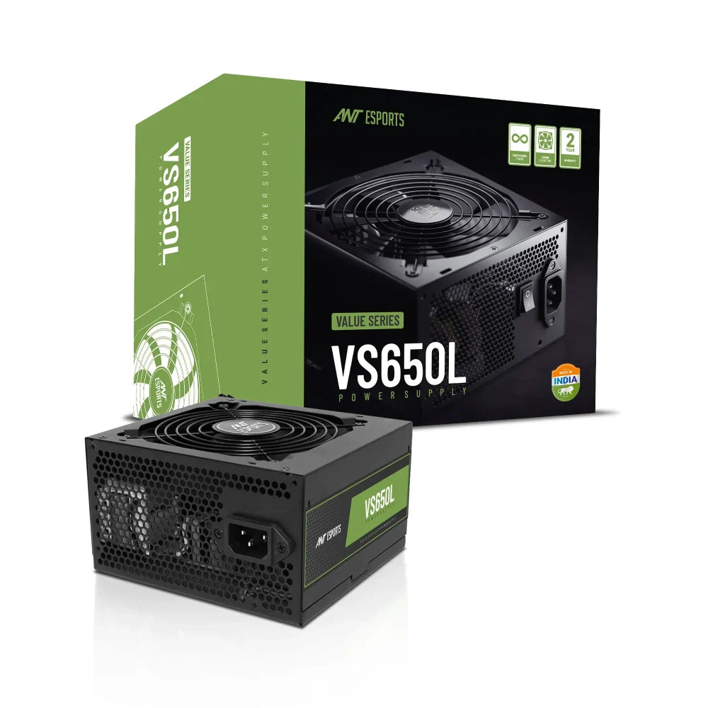 Ant Esports VS650L 650w Value Series Desktop Power Supply