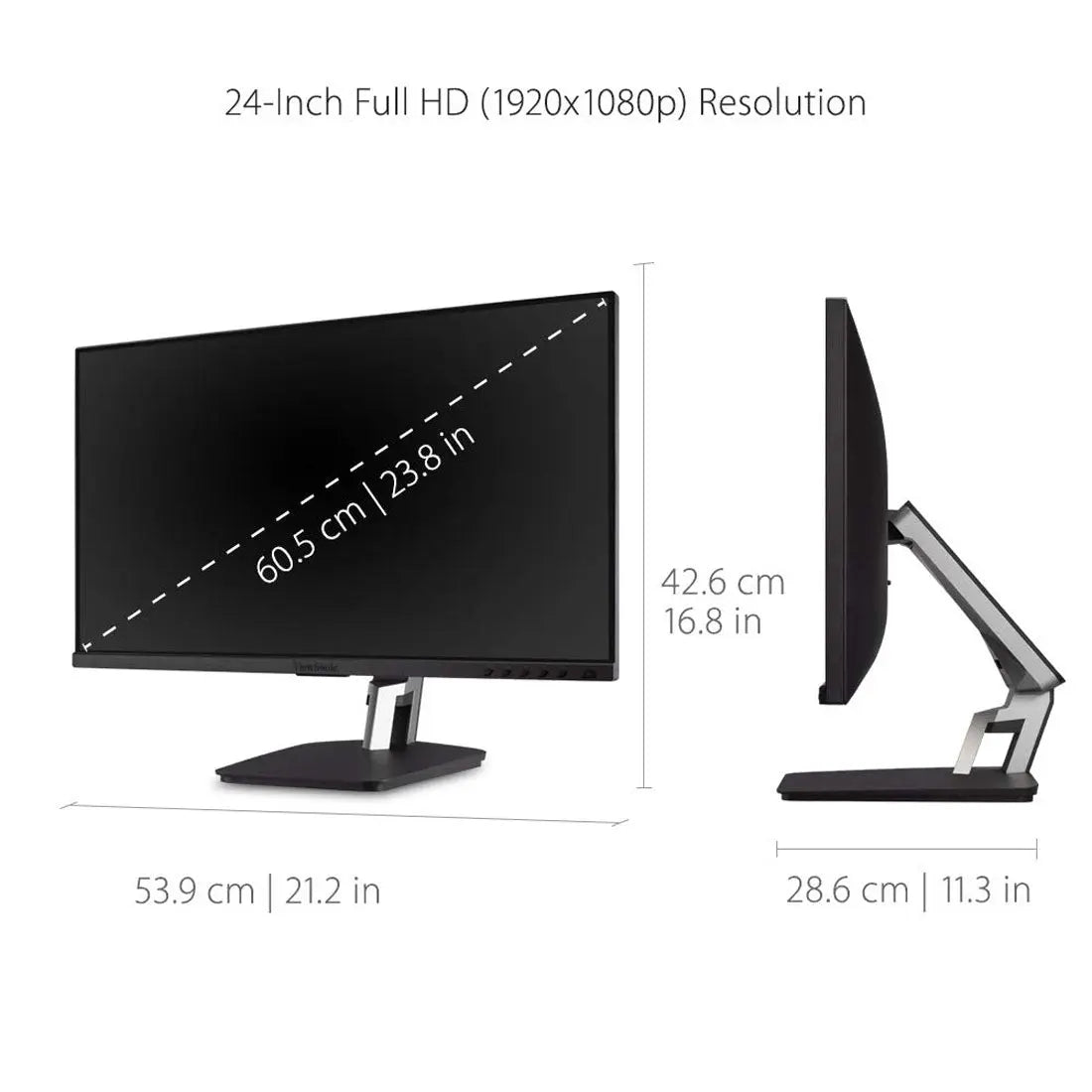 ViewSonic TD2455 24" FHD IPS Panel USB Type-C Touch Screen Monitor with Speakers My Store