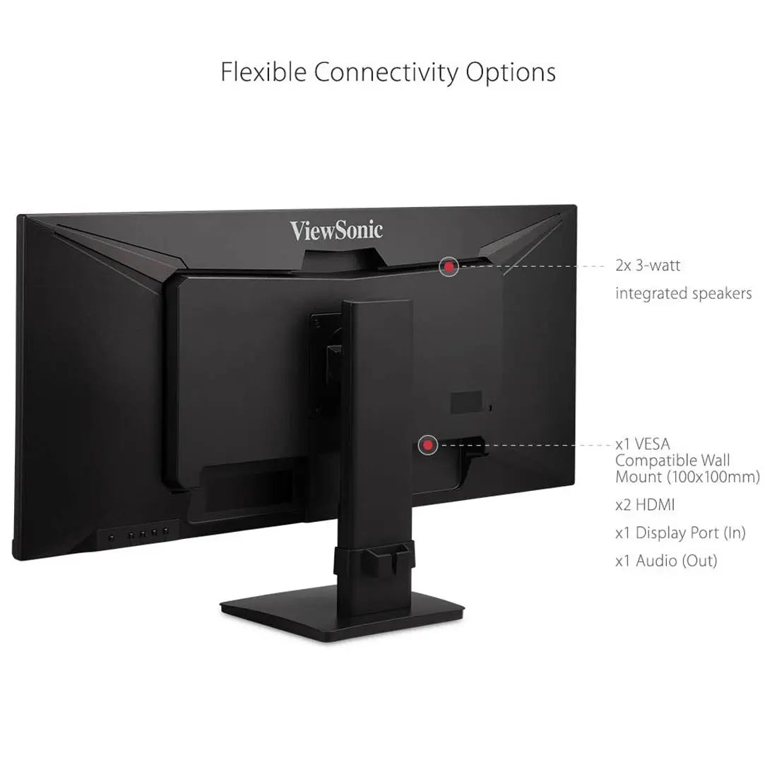 ViewSonic VA3456-MHDJ 34" Ultra-wide UWQHD 75Hz HDR10 IPS Panel Monitor with Speakers My Store