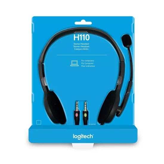 Logitech Wired Headphone H110 Double Pin