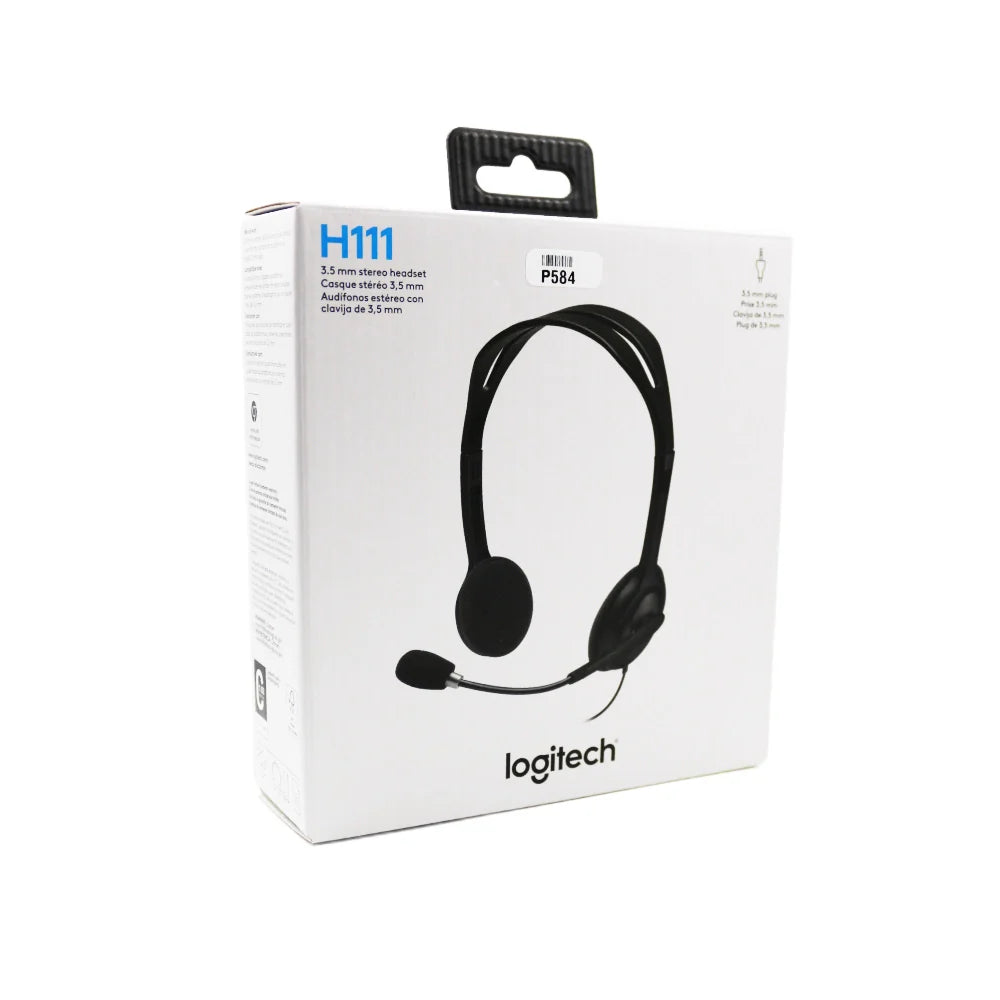 Logitech Wired Headphone H111 Single Pin
