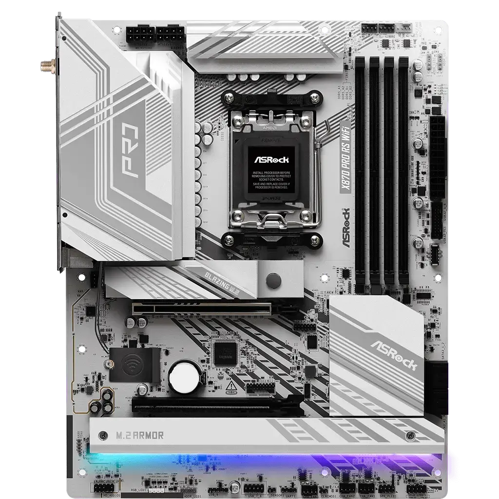 ASRock X870 Pro RS Wi-Fi AMD AM5 DDR5 ATX Motherboard