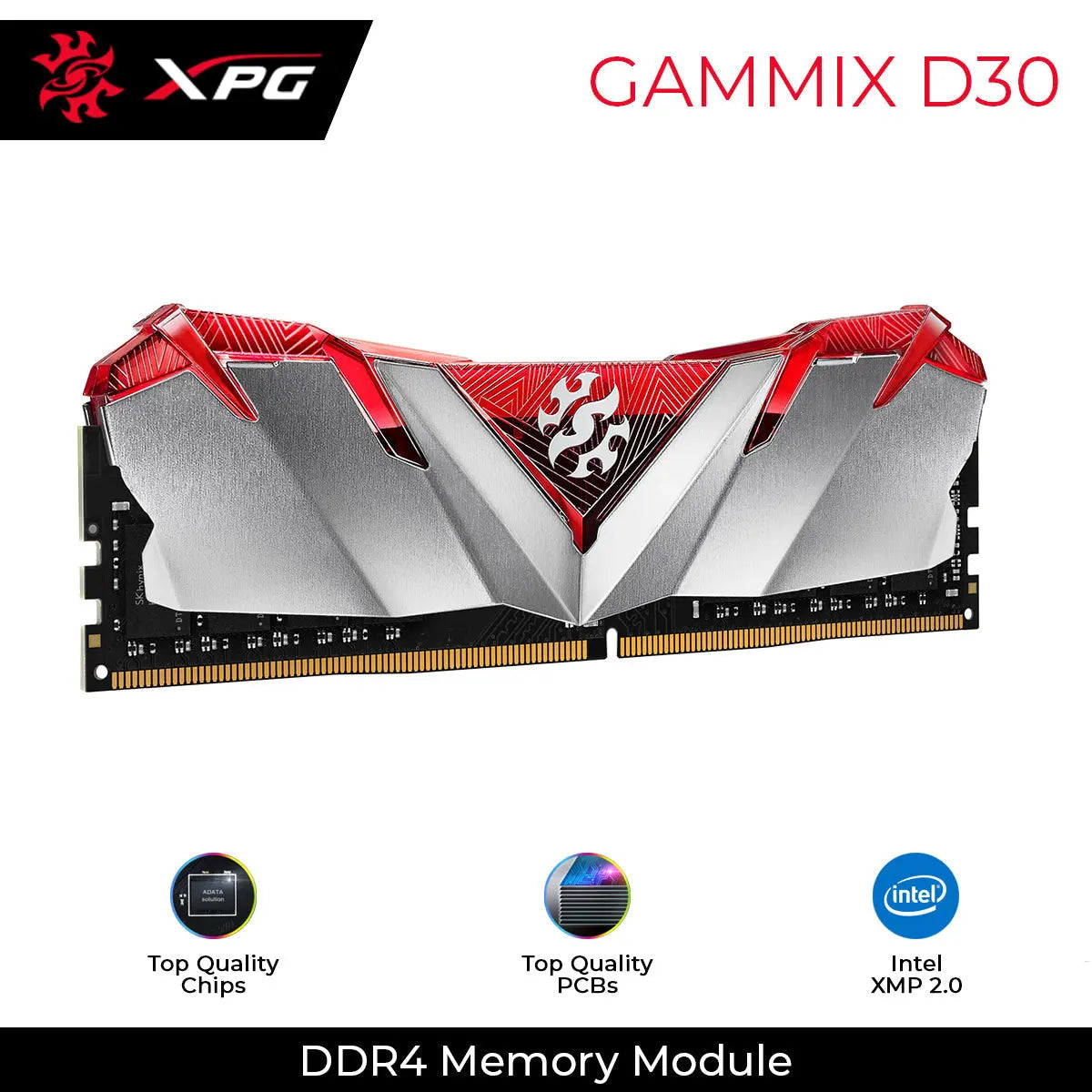 XPG GAMMIX D30 16GB 3200MHz DDR4 UDIMM Desktop Gaming Memory