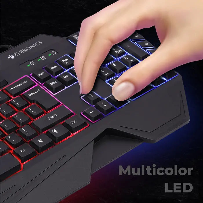 Optimus KGaming Keyboard Multicolor LED, Dedicated Macro Keys, 117 Keys Black