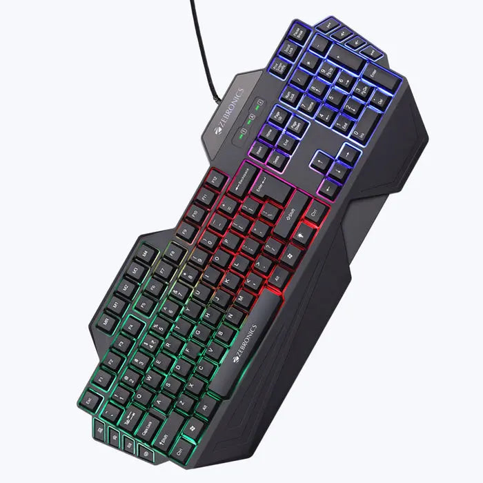 Optimus KGaming Keyboard Multicolor LED, Dedicated Macro Keys, 117 Keys Black