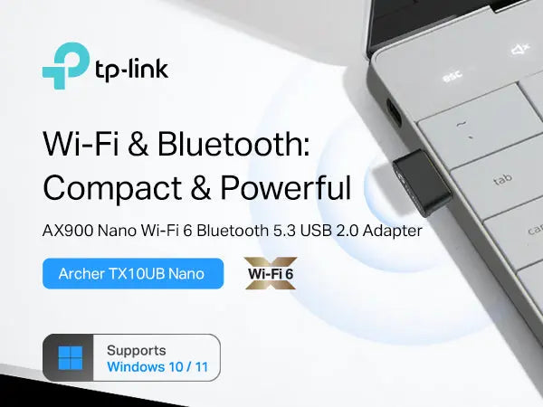 TP-Link Archer TX10UB Nano AX900 Wi-Fi 6 Bluetooth 5.3 Wifi Adapter