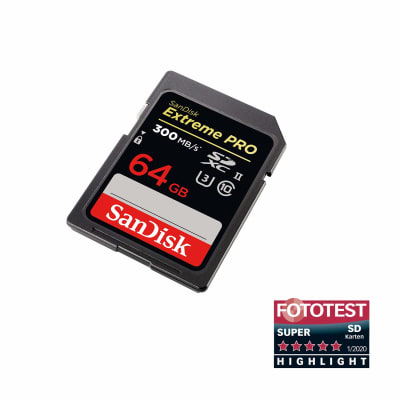 SANDISK 64GB SD EXTREME PRO 300MB
