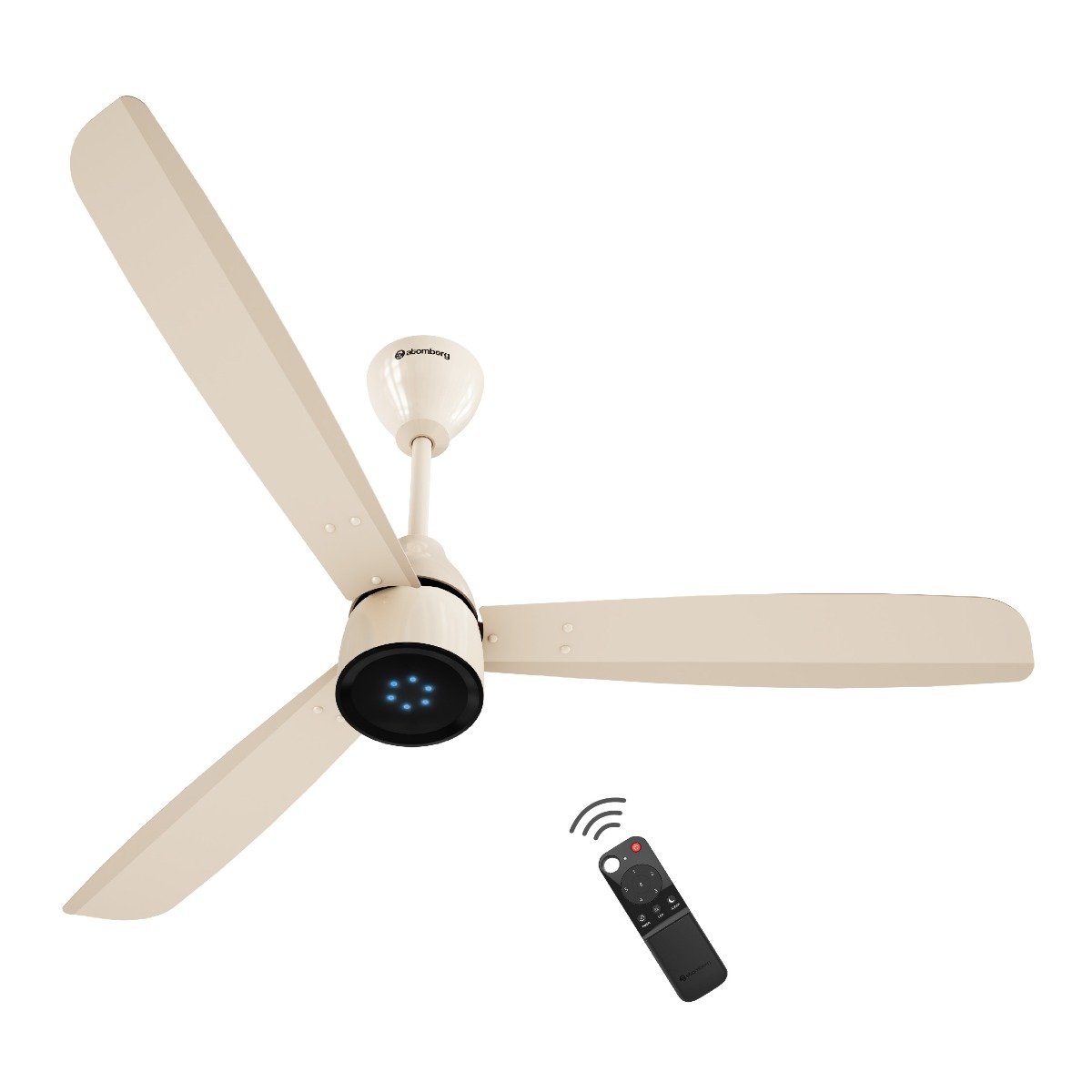 Atomberg Renesa 1200 mm BLDC Motor with Remote 3 Blade Ceiling Fan  ivory