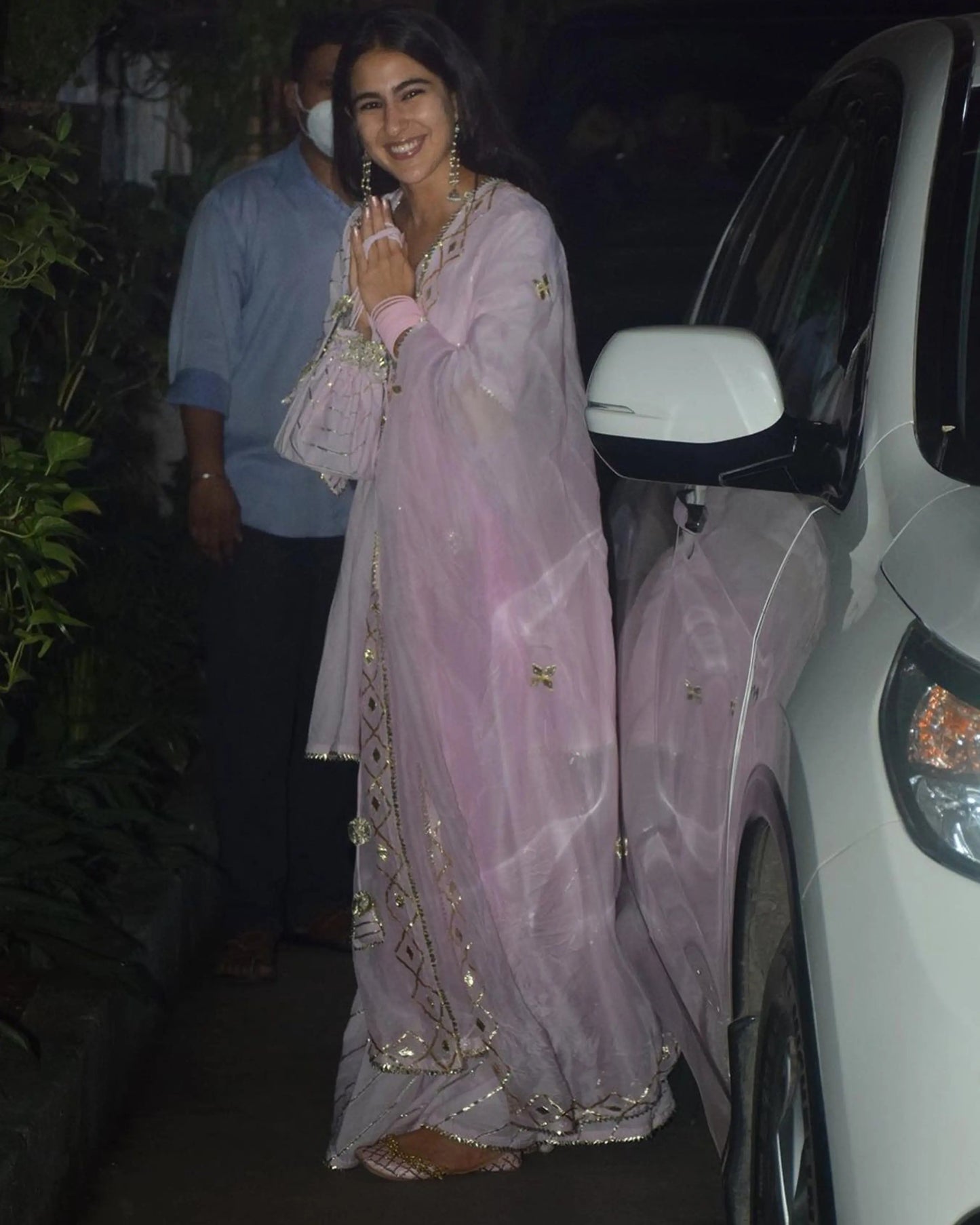 Pink Rhythm Gota Sharara Set With Gota Potli My Store