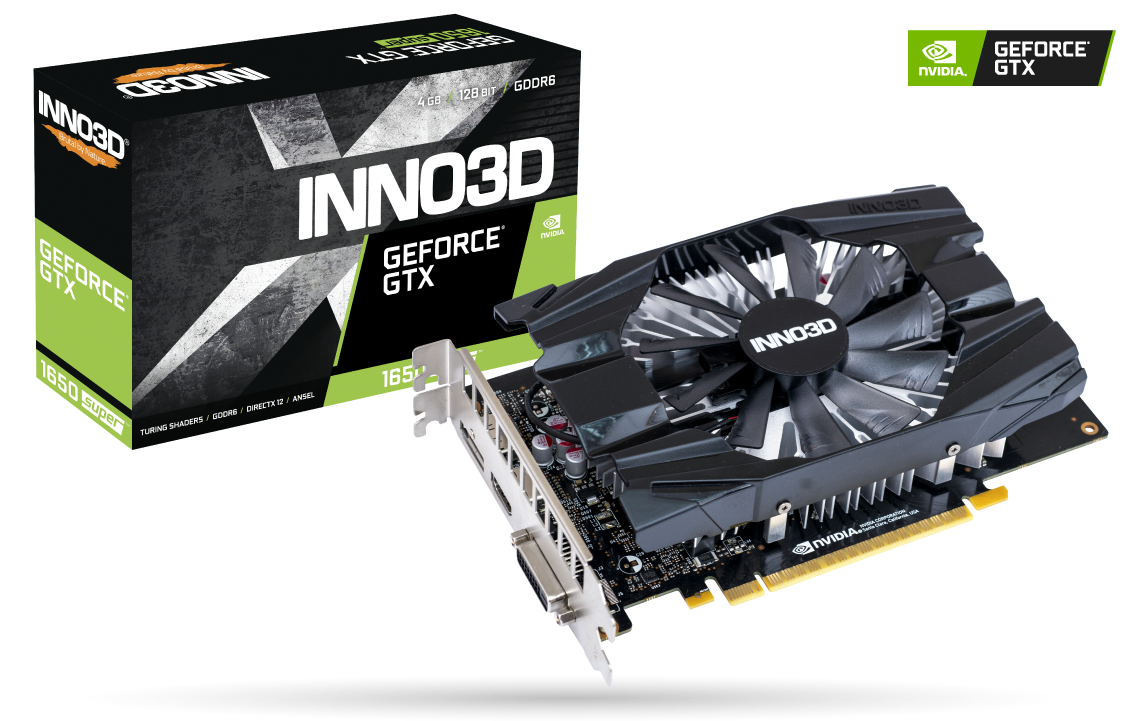 Inno3d GTX 1650 SUPER 4GB GDDR6 COMPACT  GTX 1650 SUPER COMPACT
