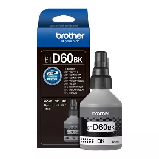 Brother Inkjet Ink Bottle BTD60BK Black